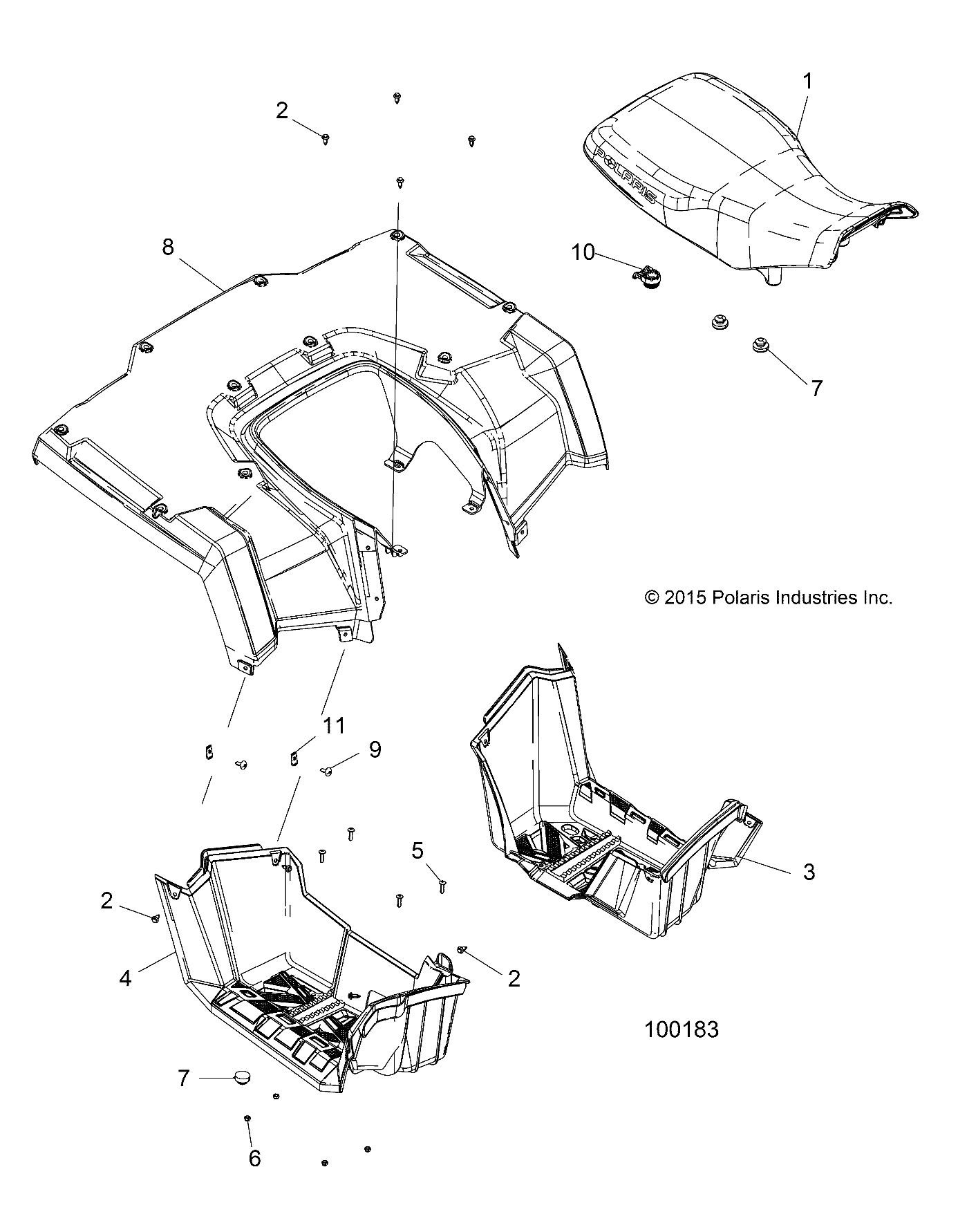 Part Number : 2635396-685 ASM-CAB REAR SVC SUEDE SBG