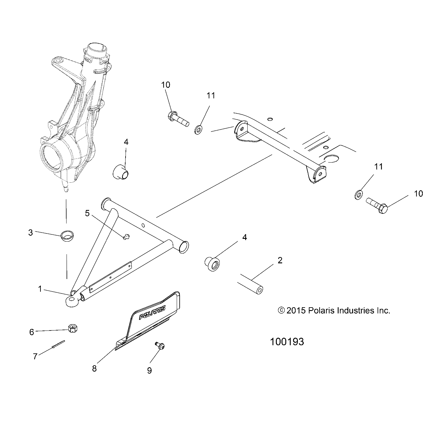 Part Number : 1542162-458 A-ARM WELD  FLARED  RIGHT  MAT