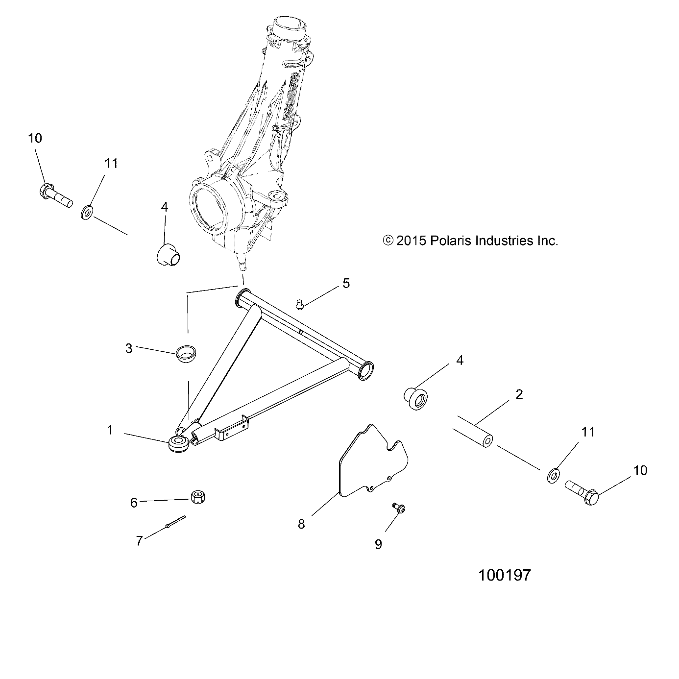 Part Number : 1543620-458 FLARED A-FRAME WELD  LEFT  MAT