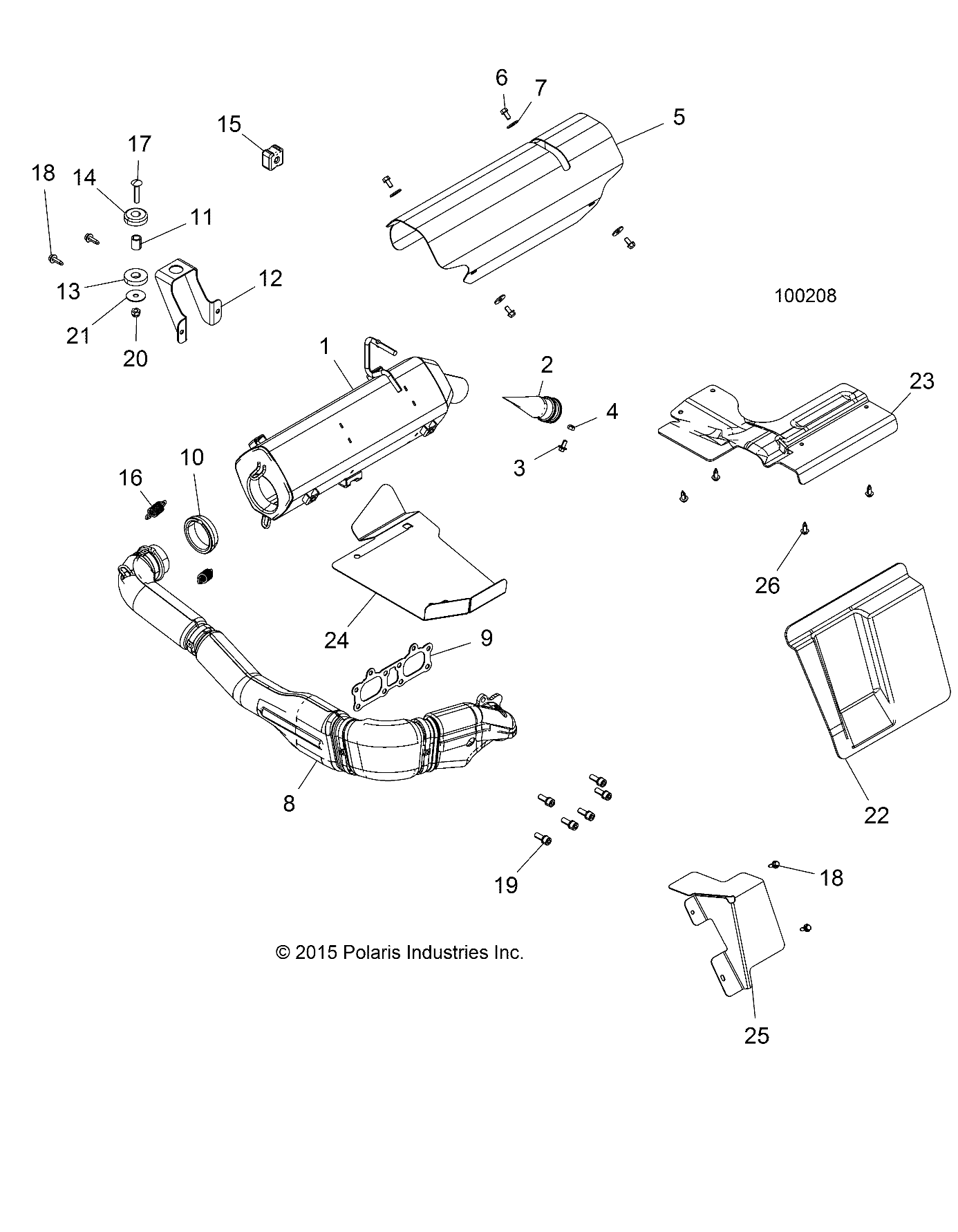 Part Number : 1262689 EXHAUST PIPE ASSEMBLY