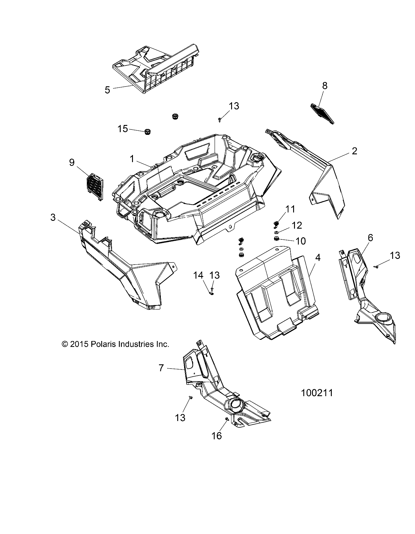 Part Number : 5451416-464 FENDER  REAR  LEFT  STEALTH BL