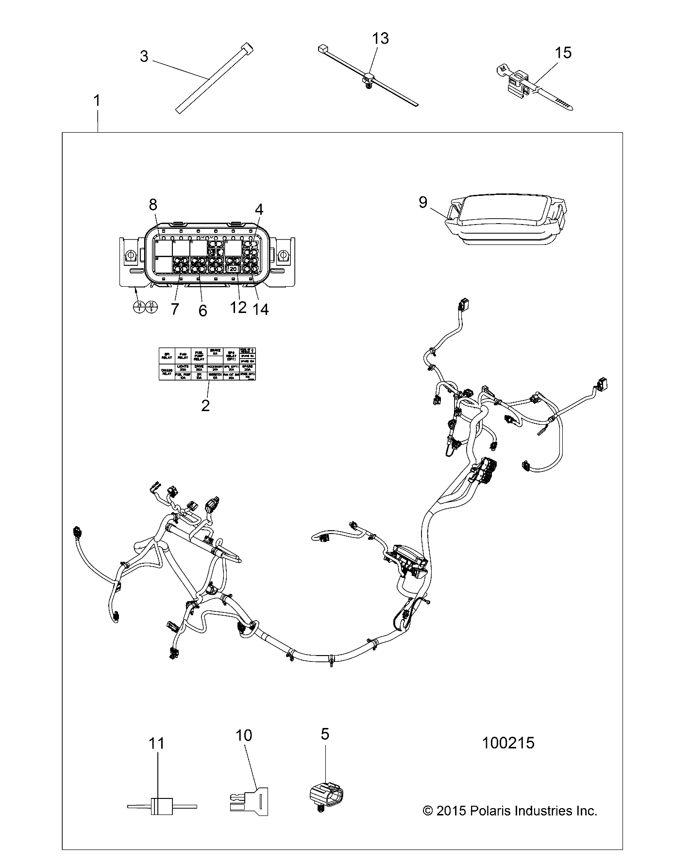 Part Number : 2413094 CHASSIS HARNESS  ACE 900