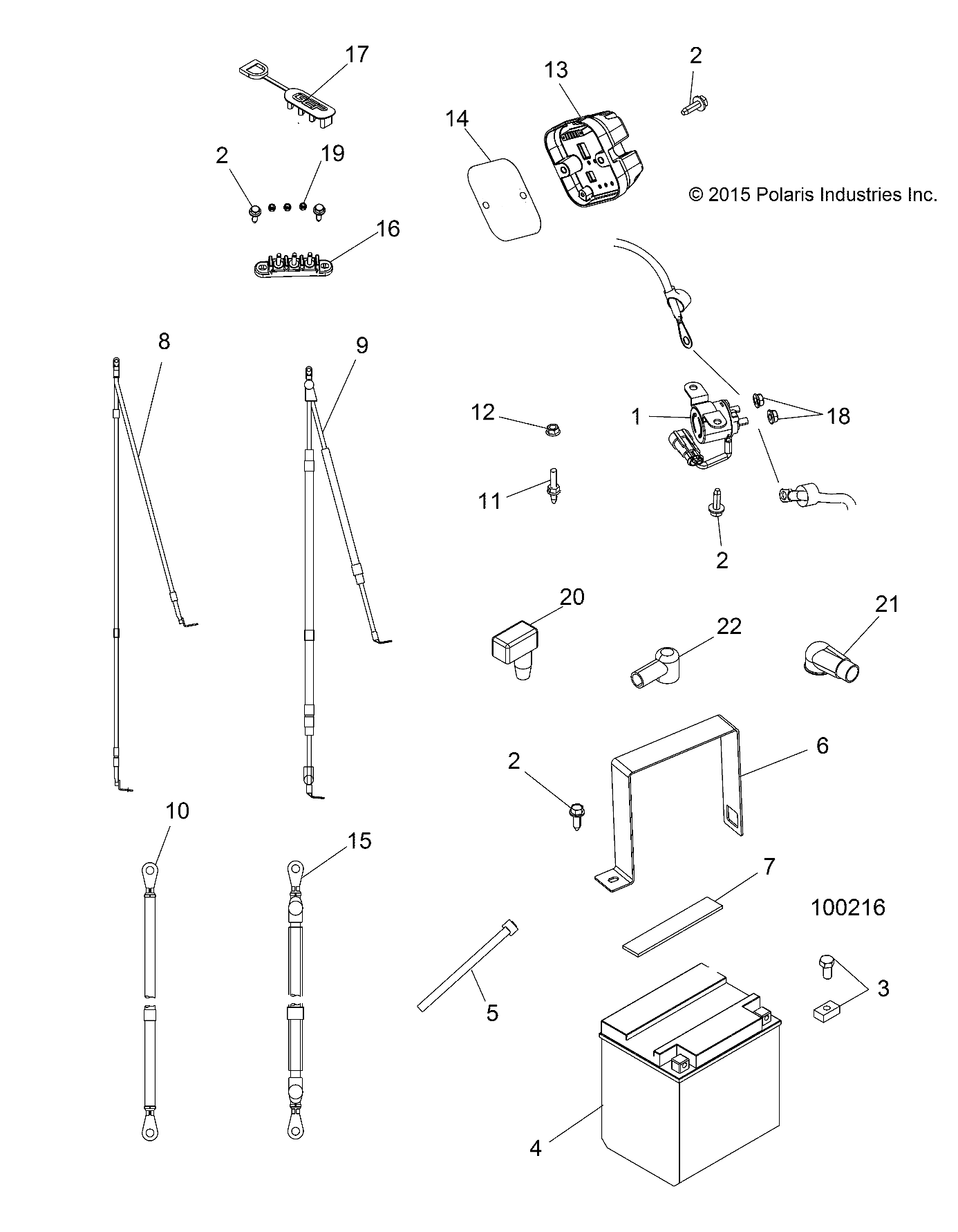Part Number : 4015955 SEALED BATTERY  32 AH  500 CCA