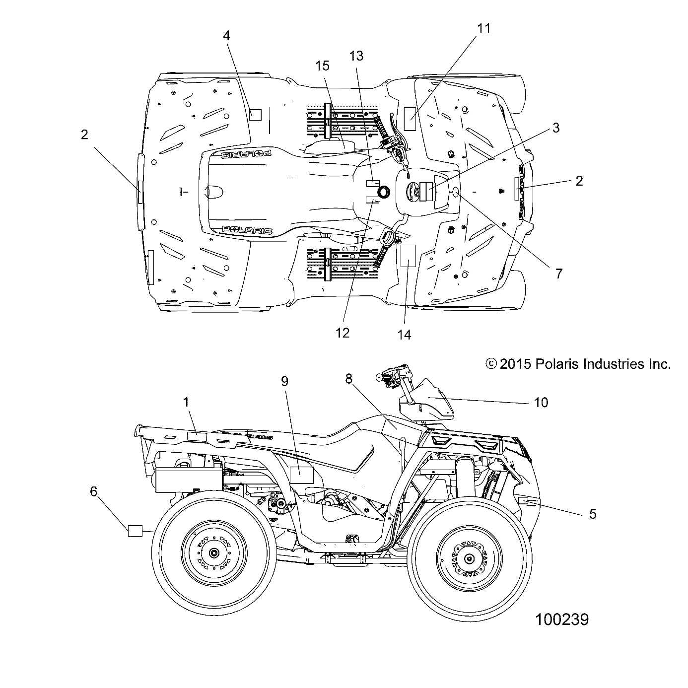 Part Number : 7183793 DECAL-SIDE SPORTSMAN 450 HO RH