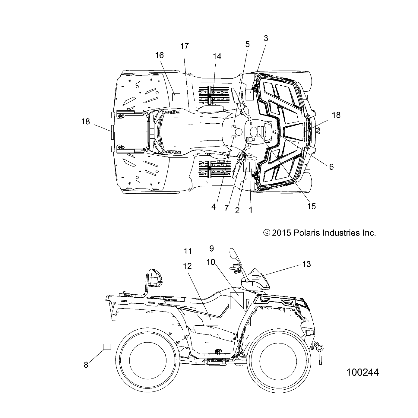 Part Number : 7182865 DECAL-SIDE SPORTSMAN 570 LH