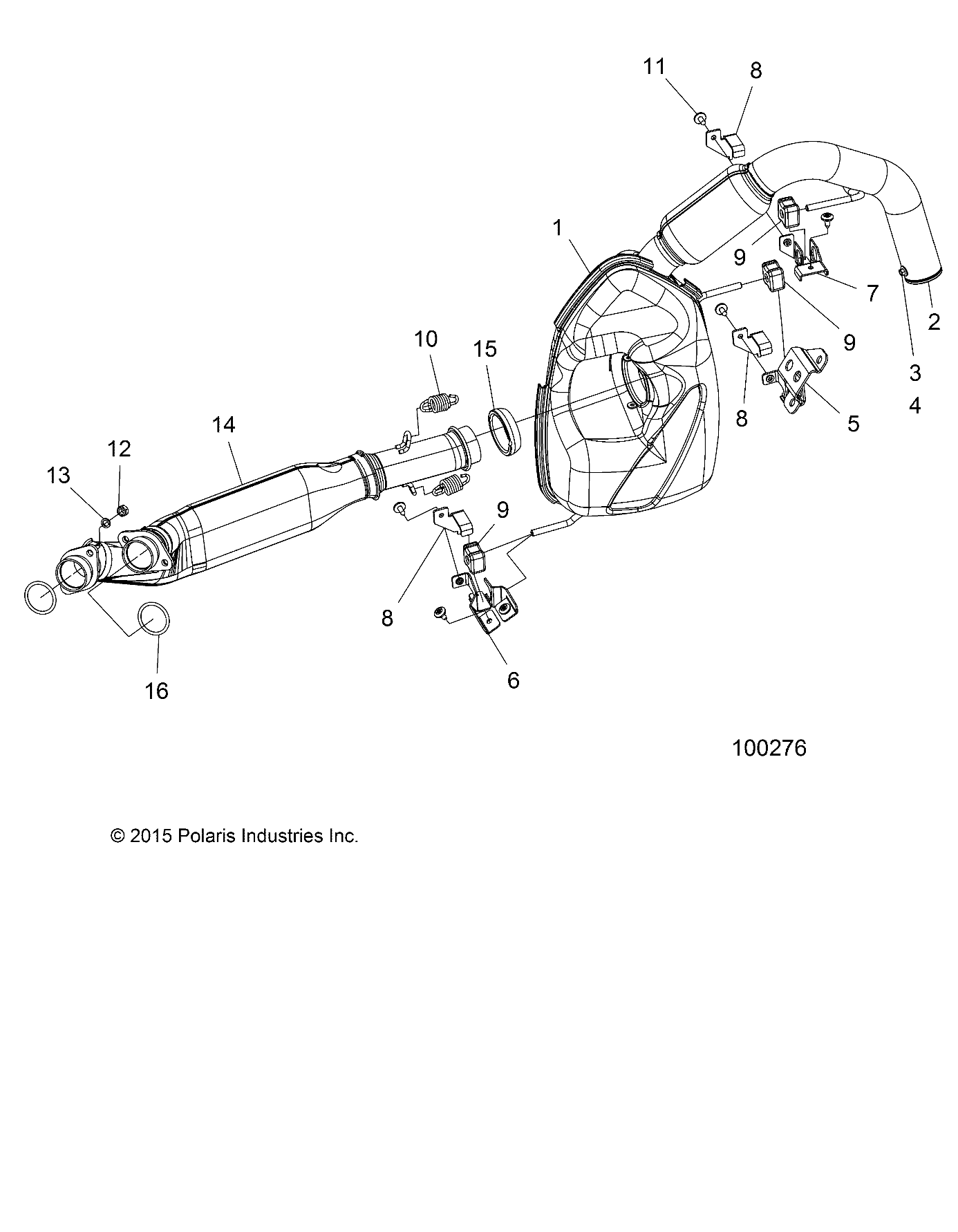 Part Number : 1262572 ASM-EXHAUST PIPE TWIN