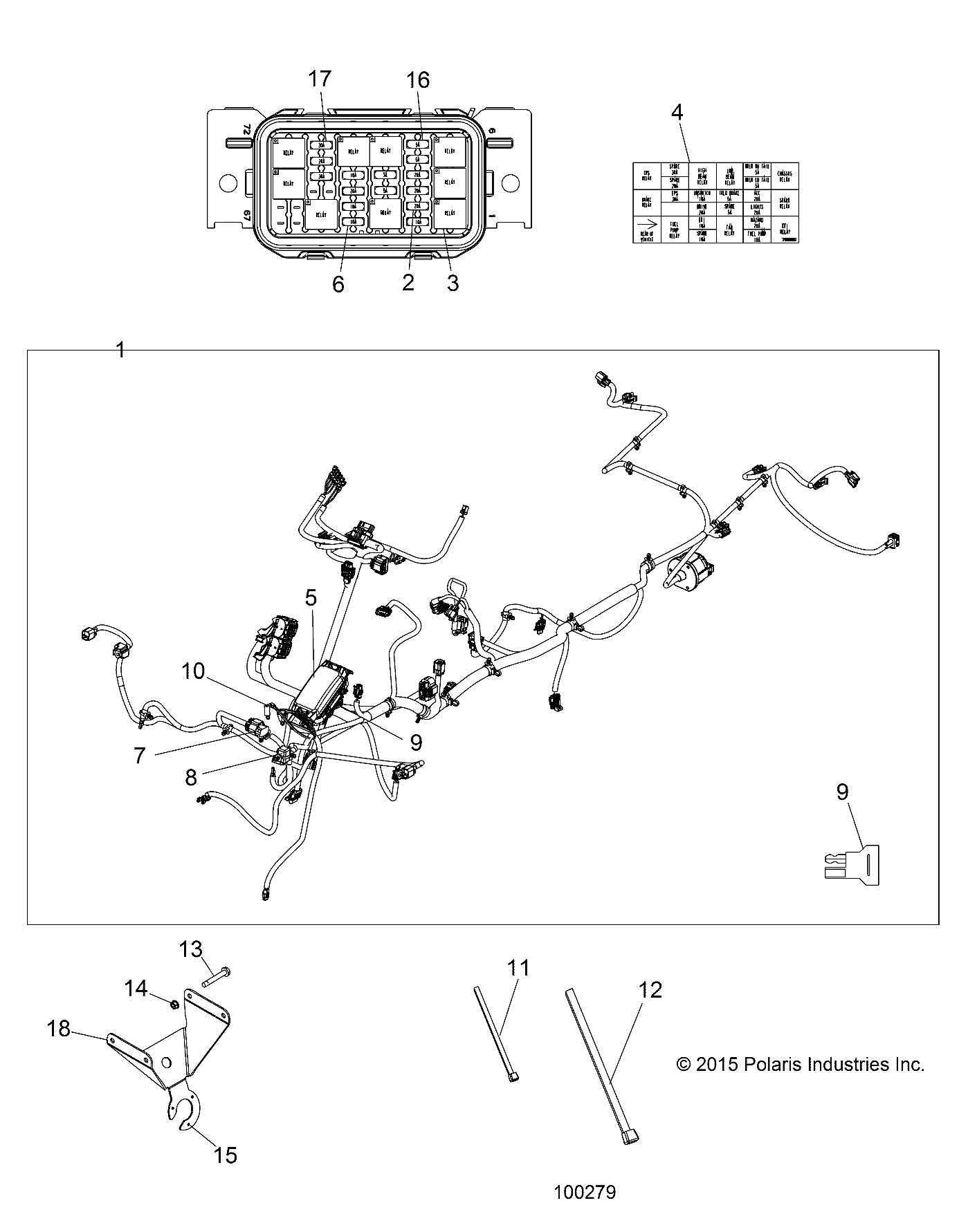 Part Number : 2413296 MAIN HARNESS