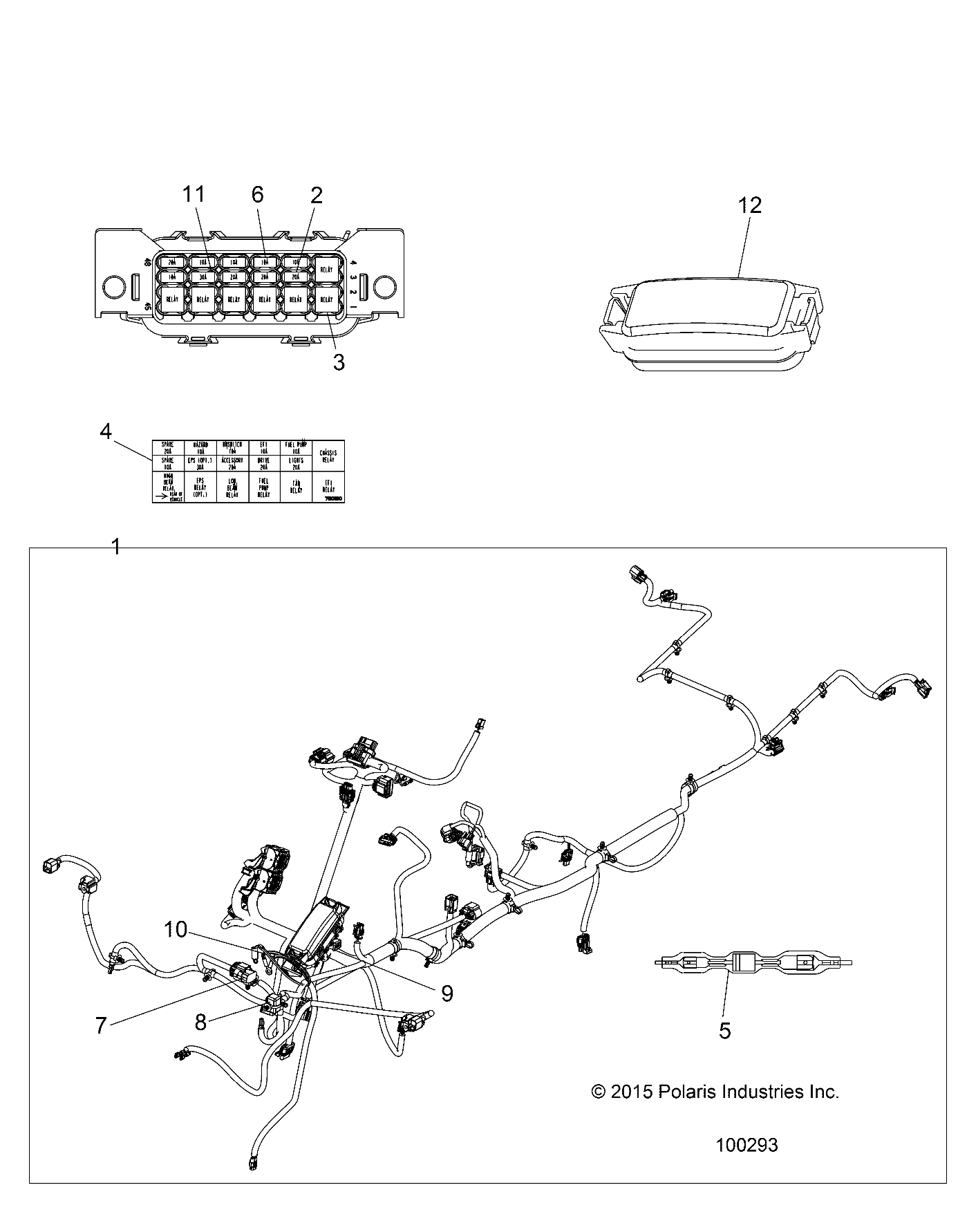 Part Number : 2413295 HARNESS-MAIN UTE 570 ETC PS QD