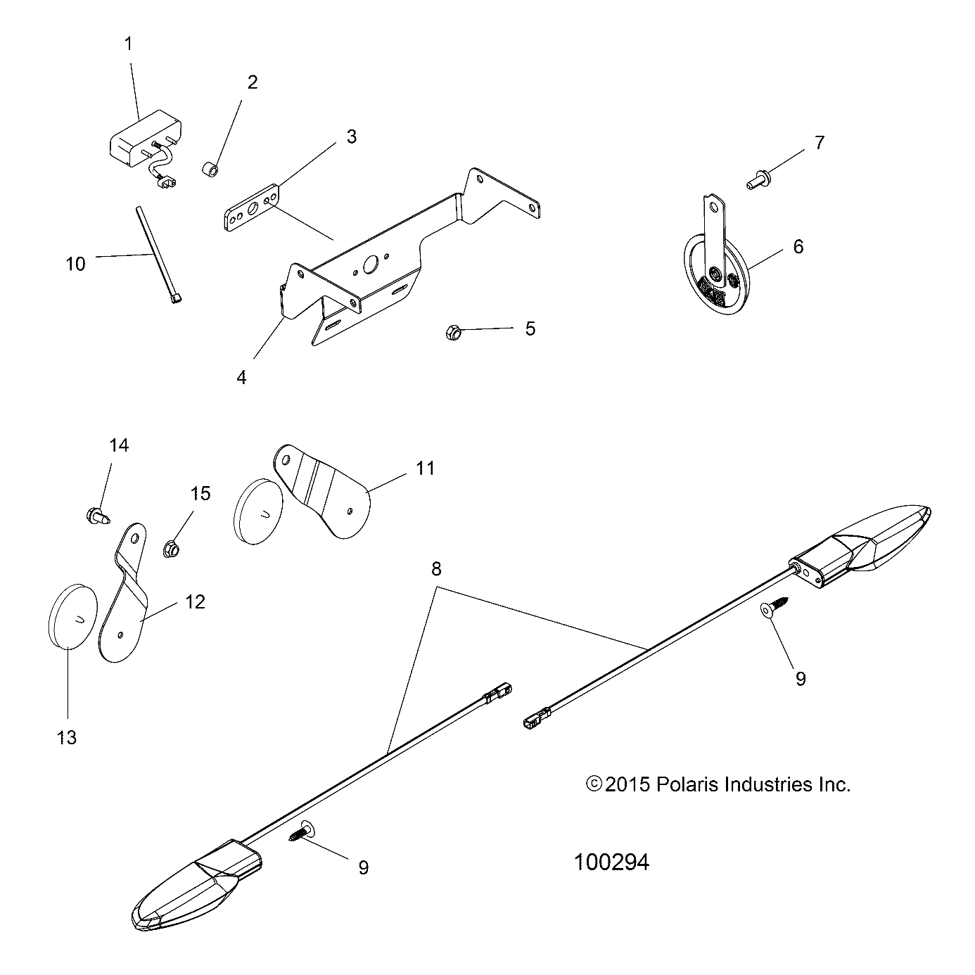 Foto diagrama Polaris que contem a peça 5250025-458