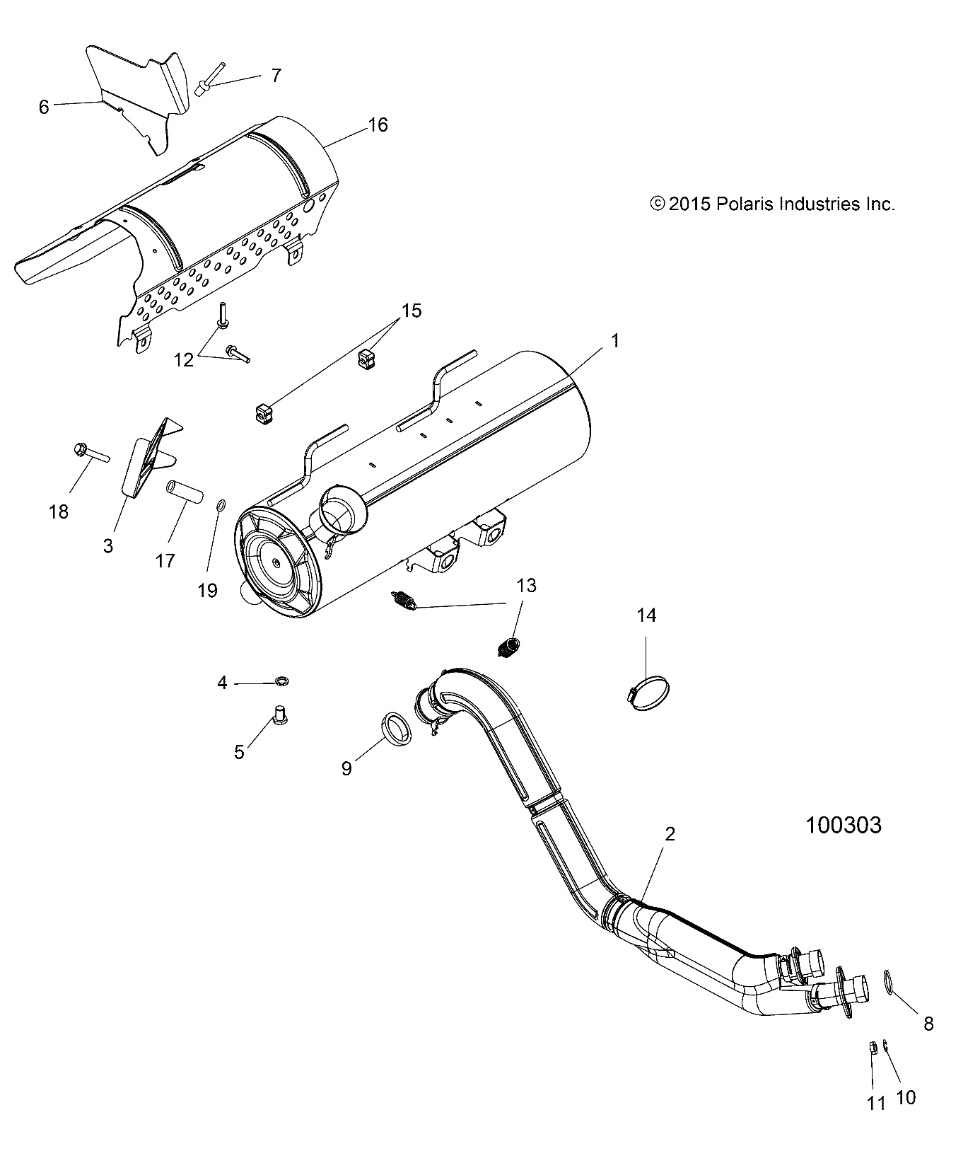 Part Number : 1262784 TWIN EXHAUST PIPE ASSEMBLY