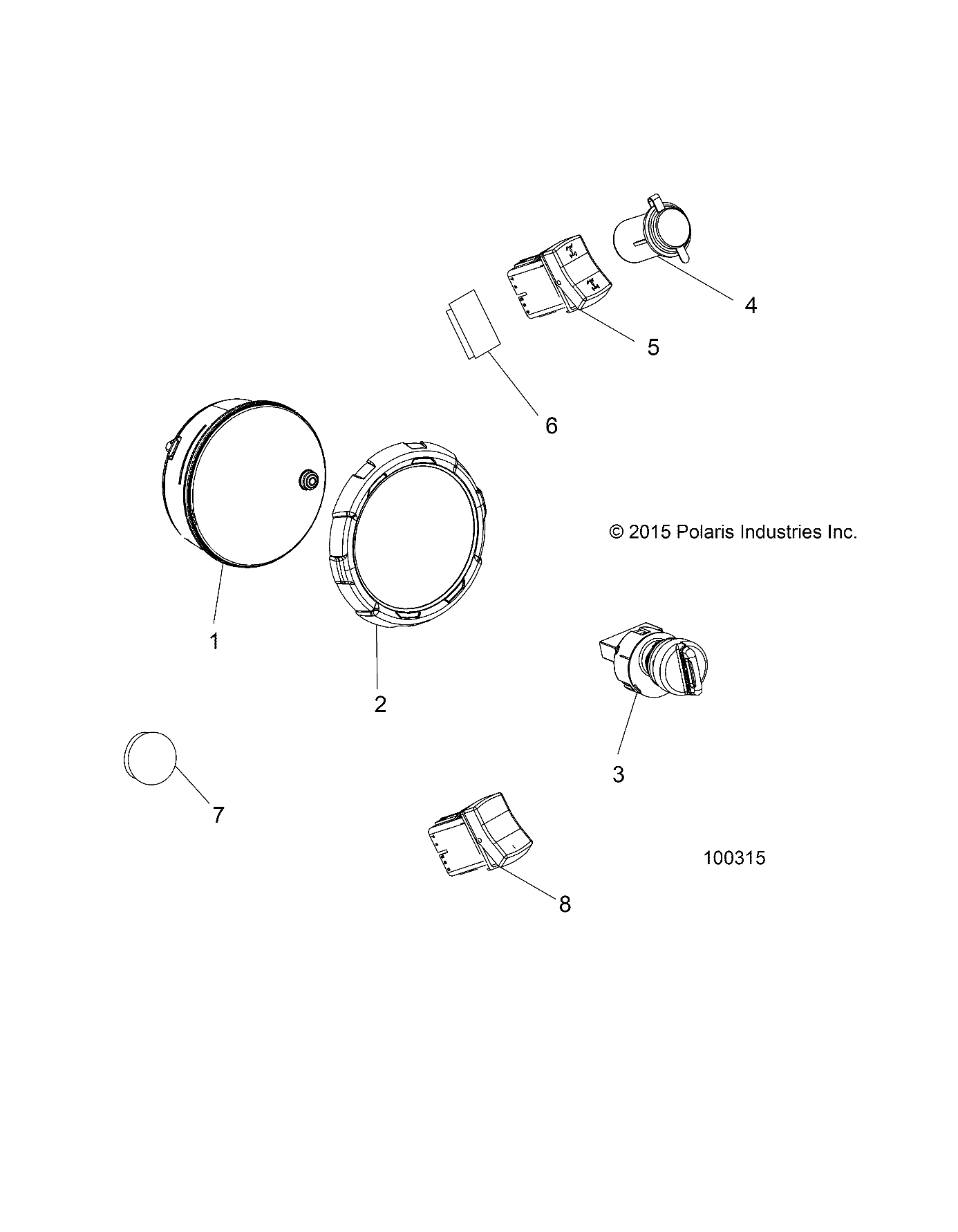 Foto diagrama Polaris que contem a peça 4015820