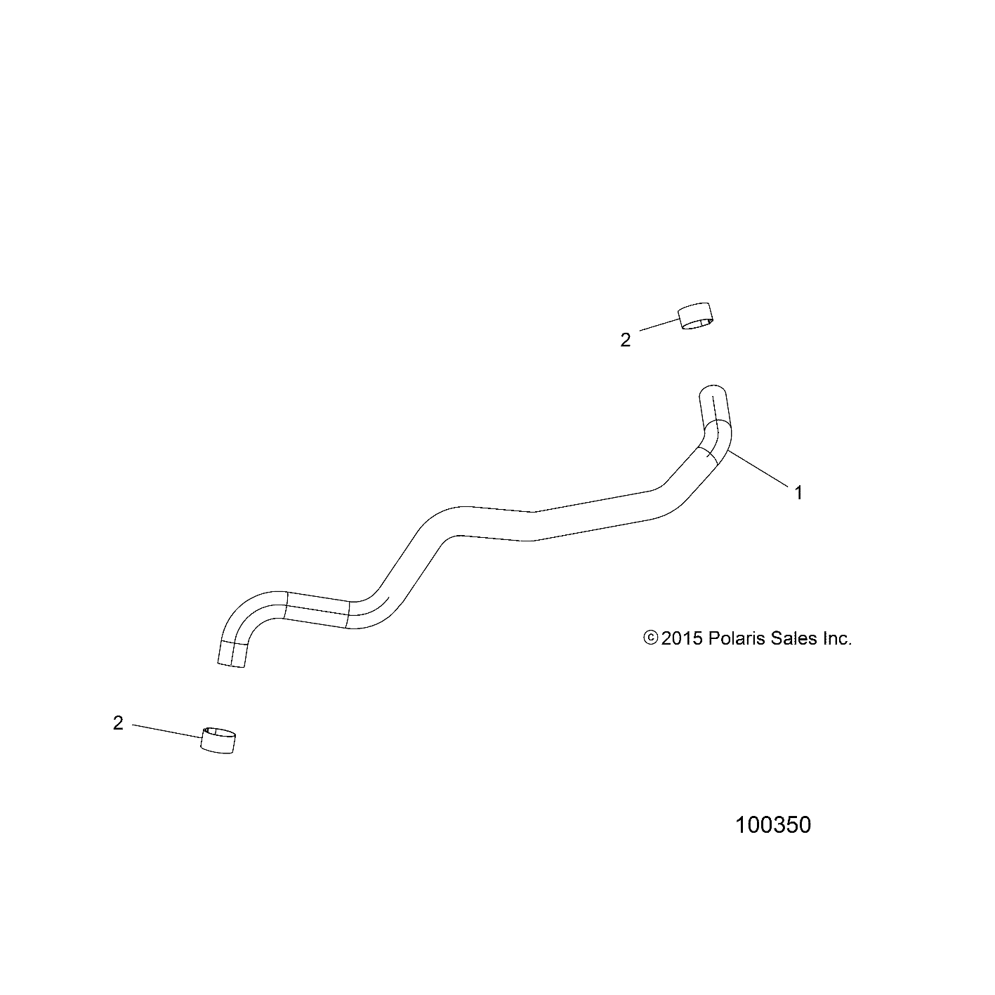 Part Number : 5414161 HOSE-BYPASS 8.89ID FORMED