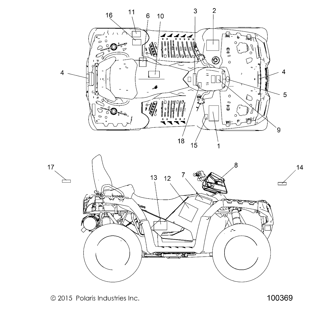 Part Number : 7183750 DECAL-GREASING POINTS TRC X5