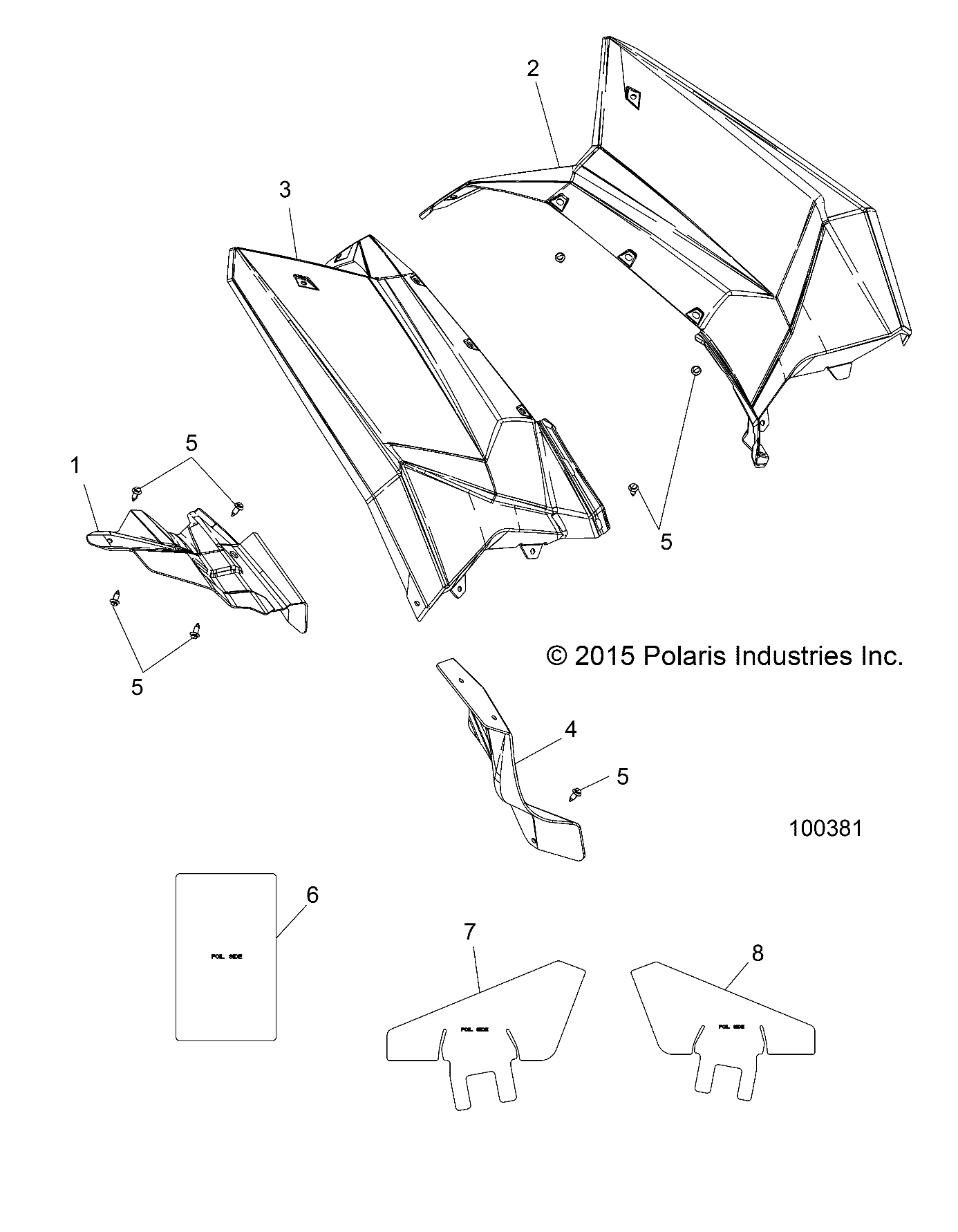 Part Number : 2636231-599 ASM-RR CAB LH SCM TRC HDPE WHT