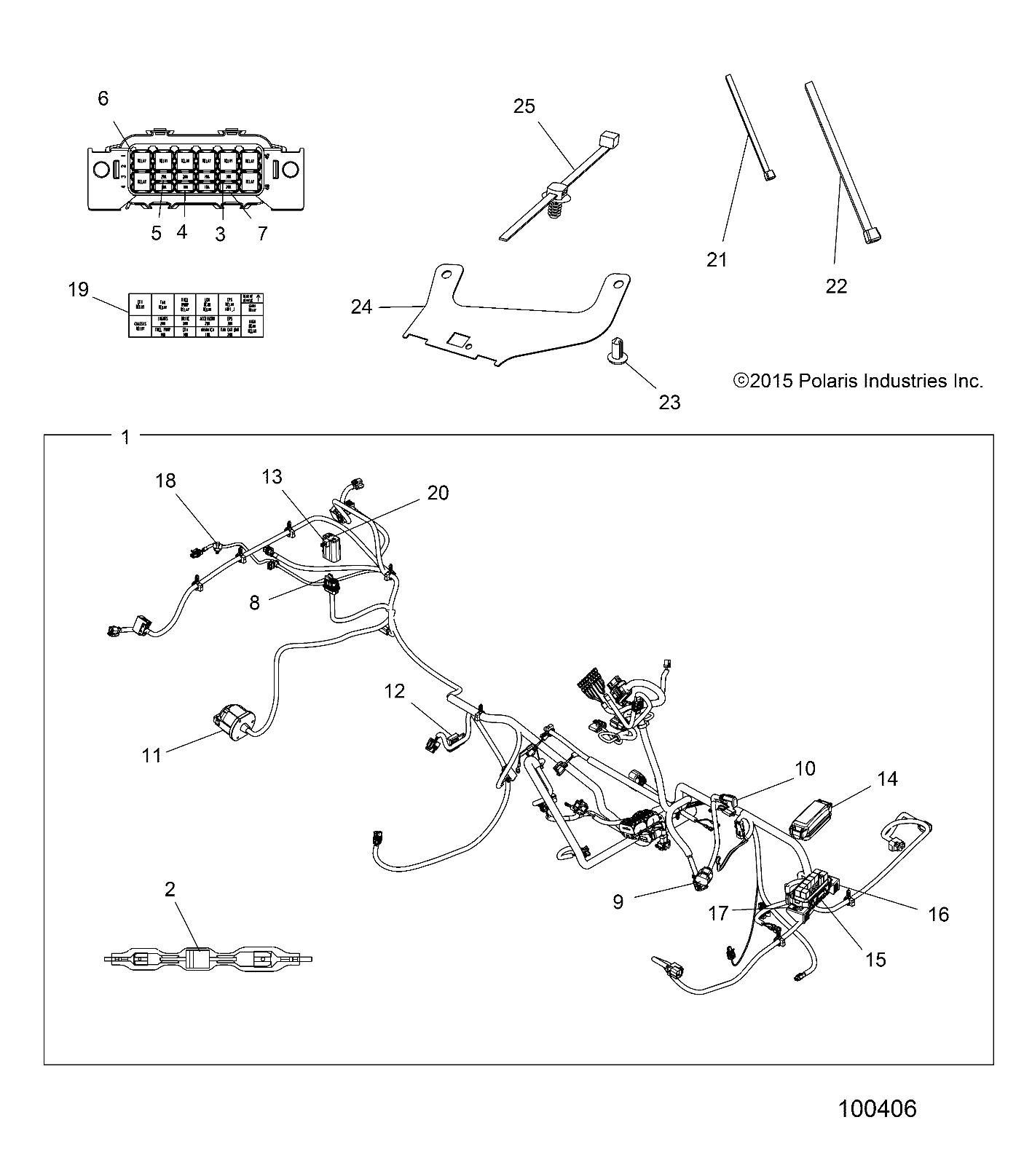 Part Number : 7180704 LABEL-FUSE BOX