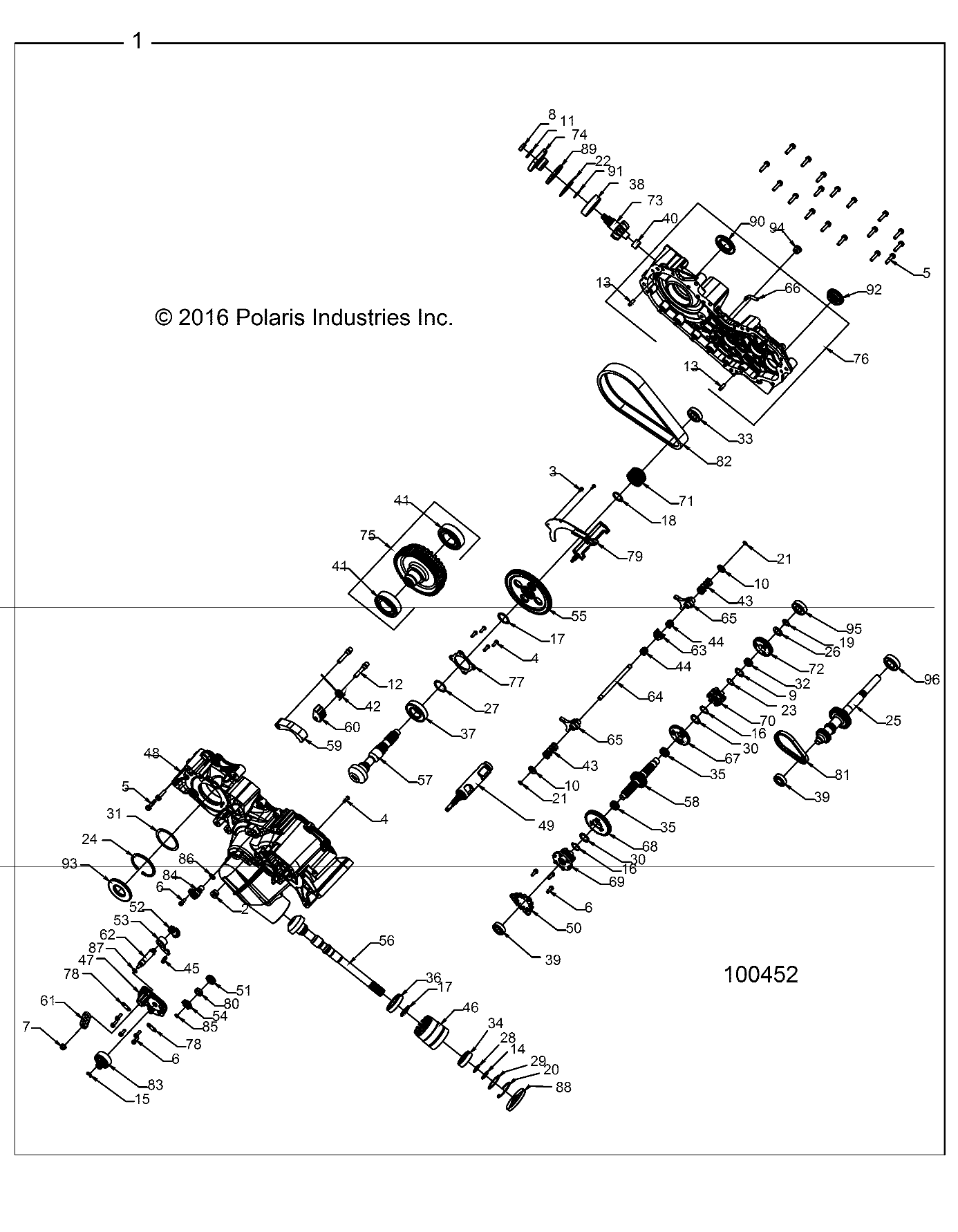 Foto diagrama Polaris que contem a peça 3233247