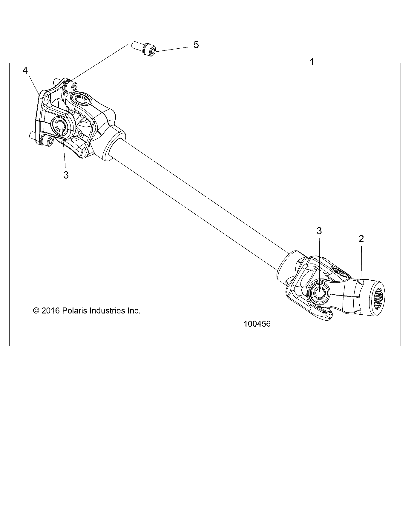 Foto diagrama Polaris que contem a peça 1350039