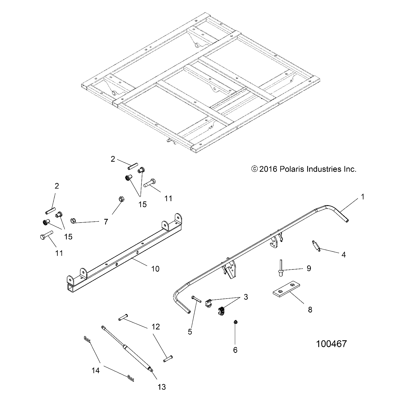 Foto diagrama Polaris que contem a peça 7621418