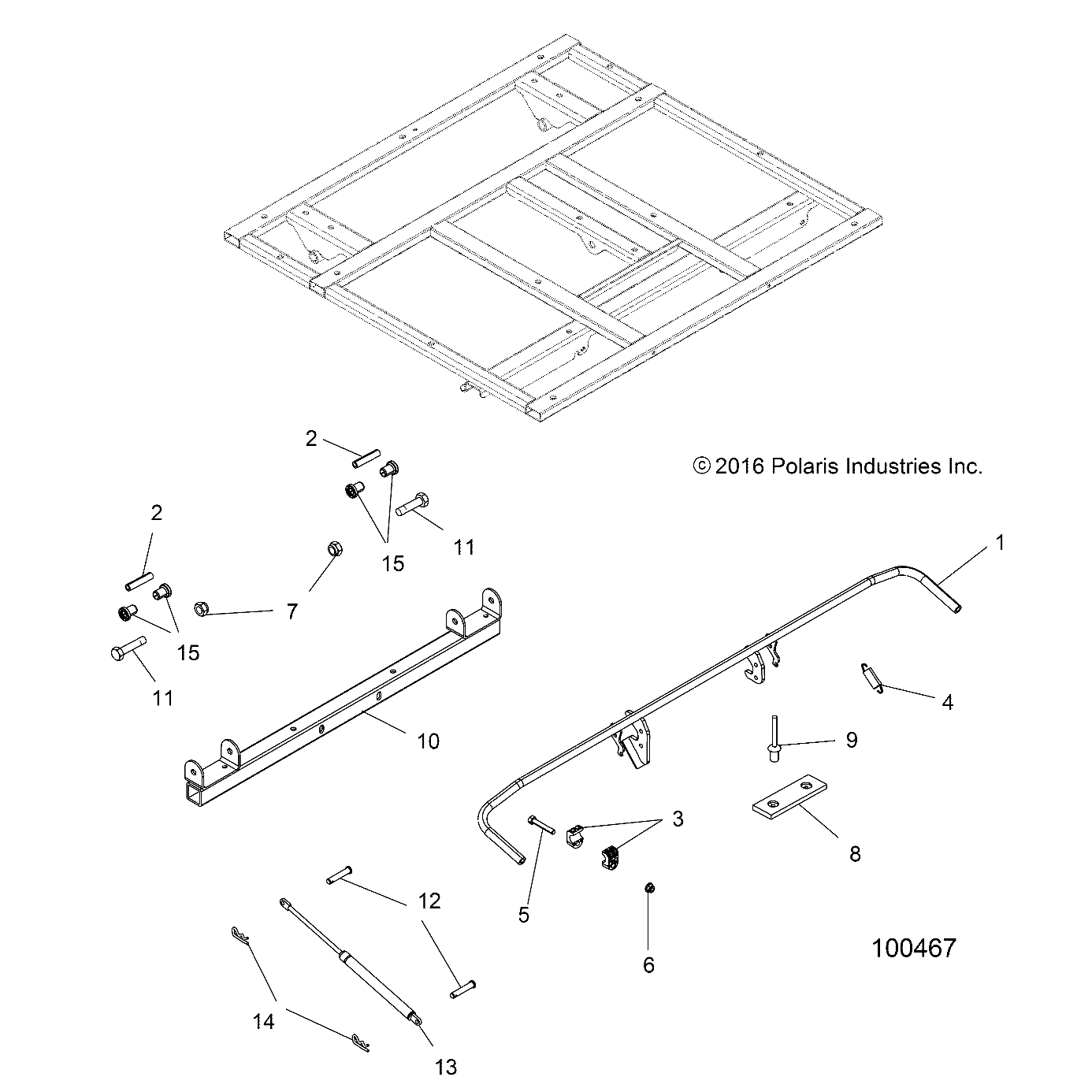 Foto diagrama Polaris que contem a peça 5434226