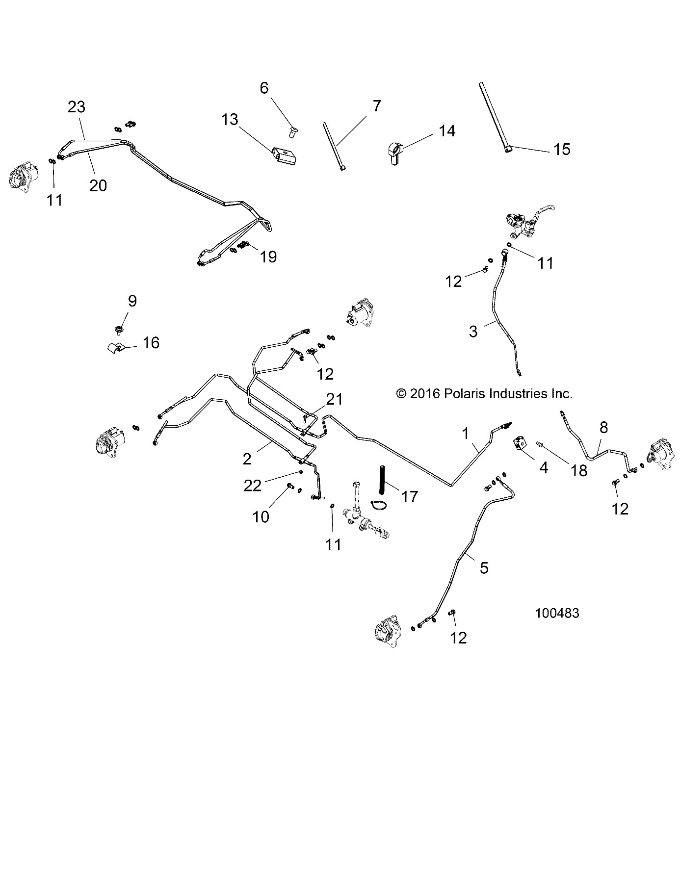 Foto diagrama Polaris que contem a peça 1910838