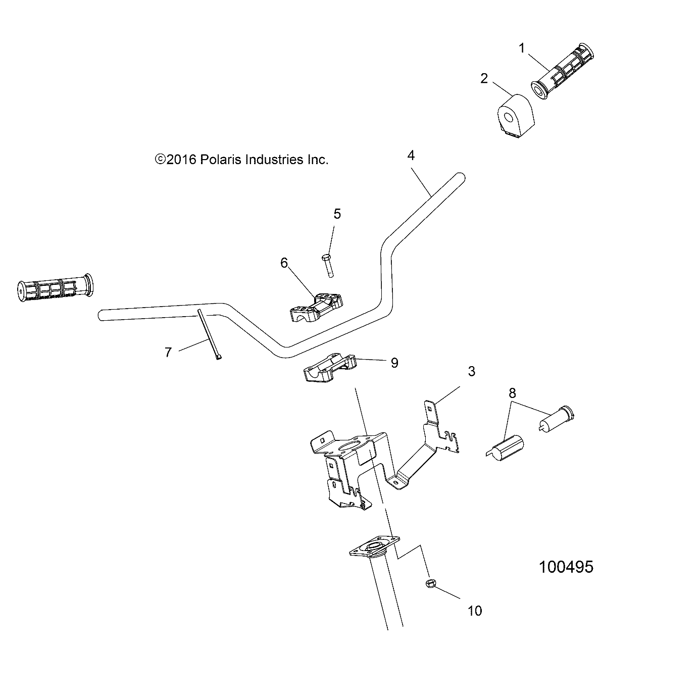 Foto diagrama Polaris que contem a peça 4013074