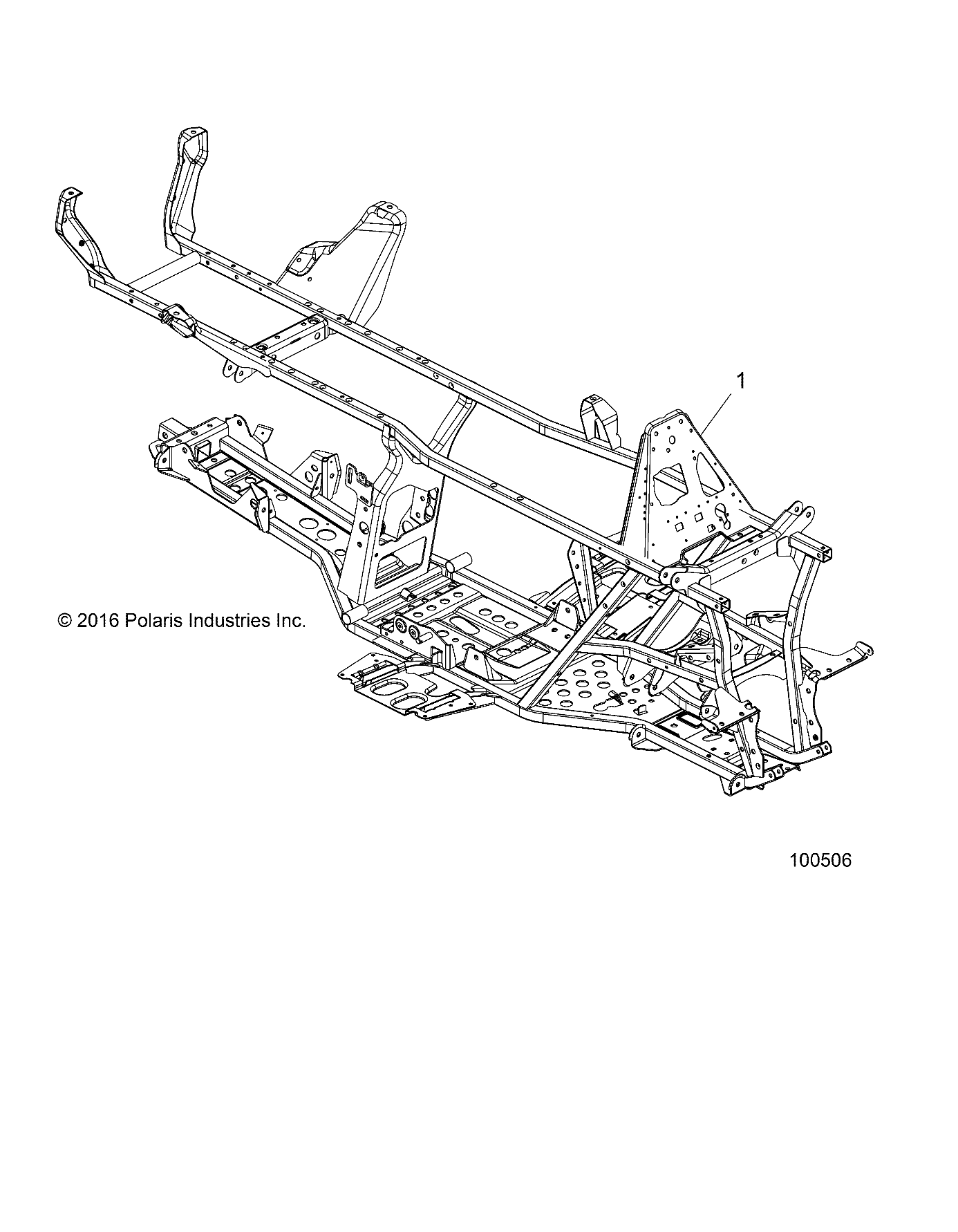 Part Number : 1022561-458 WELD-MAIN FRAME TOURING M.BLK