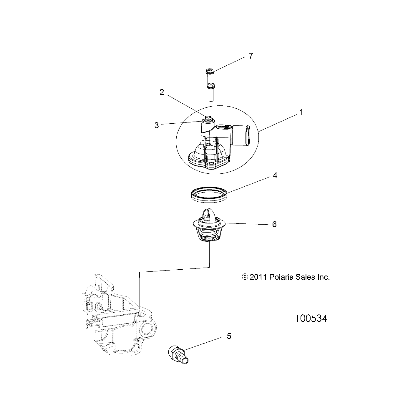 Foto diagrama Polaris que contem a peça 1204341