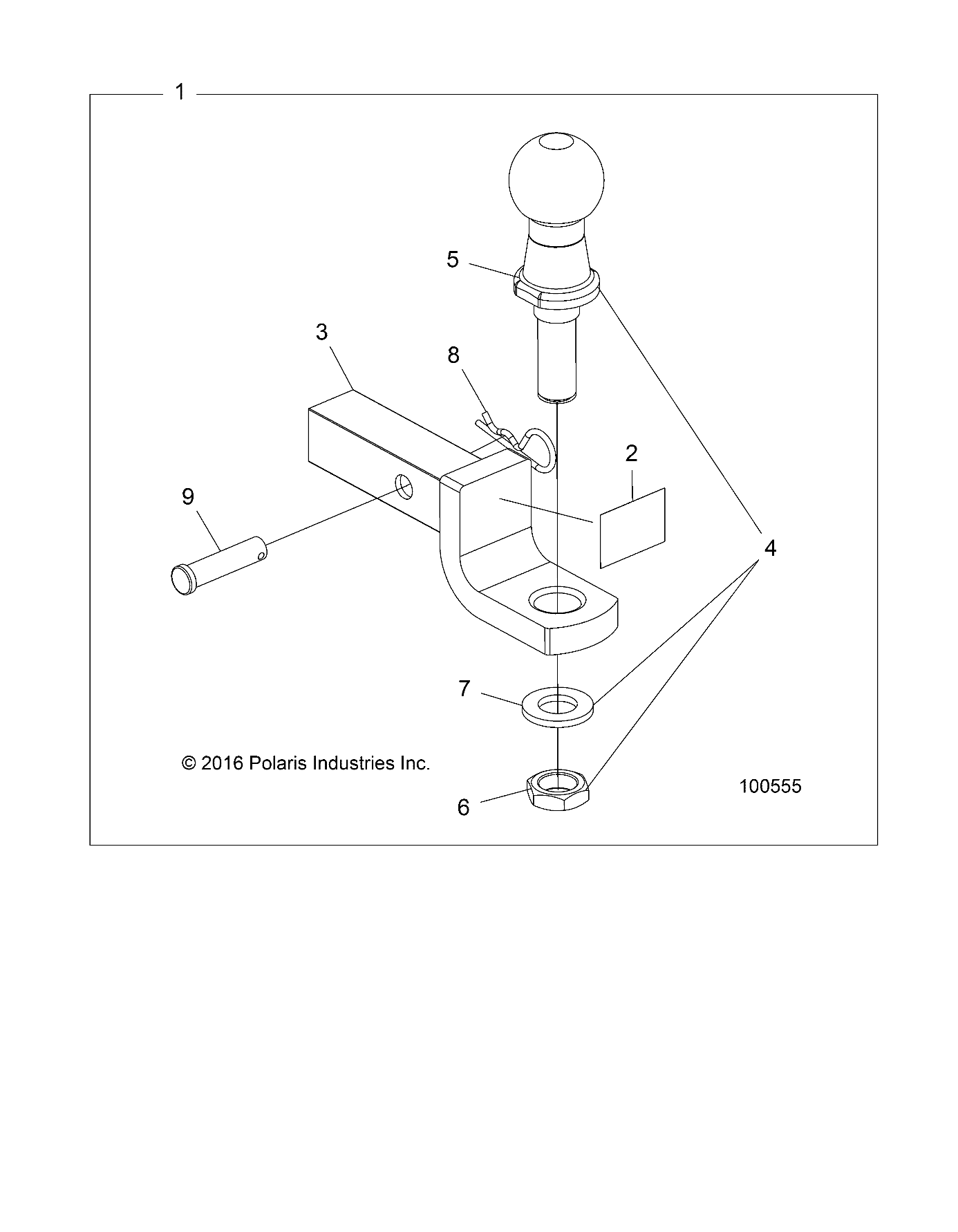 Foto diagrama Polaris que contem a peça 7662193