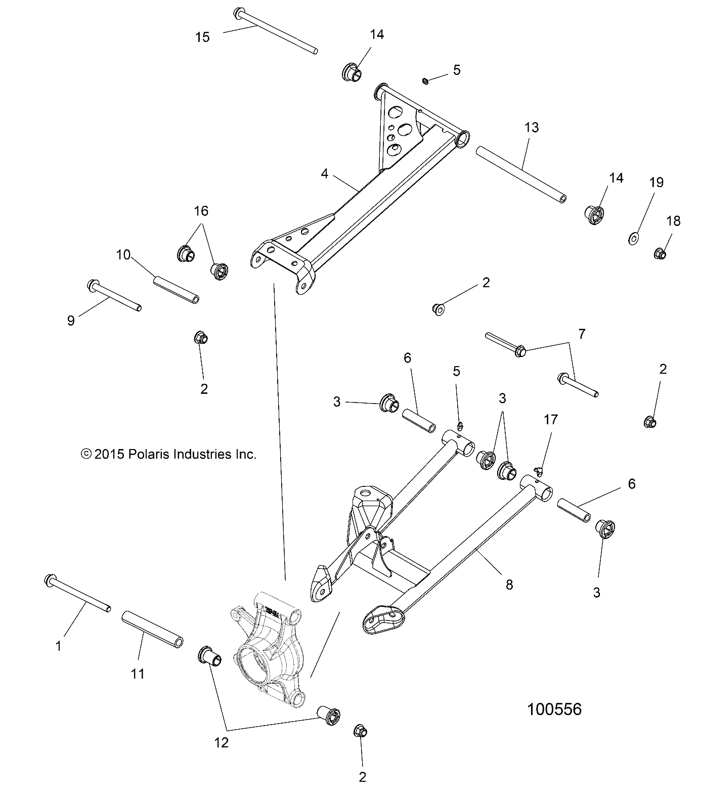 Part Number : 1017216-458 CONTROL ARM WELD REAR UPPER LE