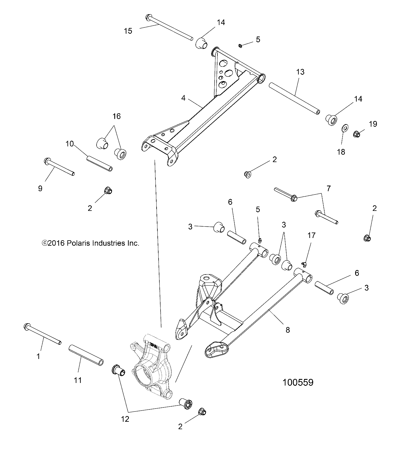 Foto diagrama Polaris que contem a peça 7518472