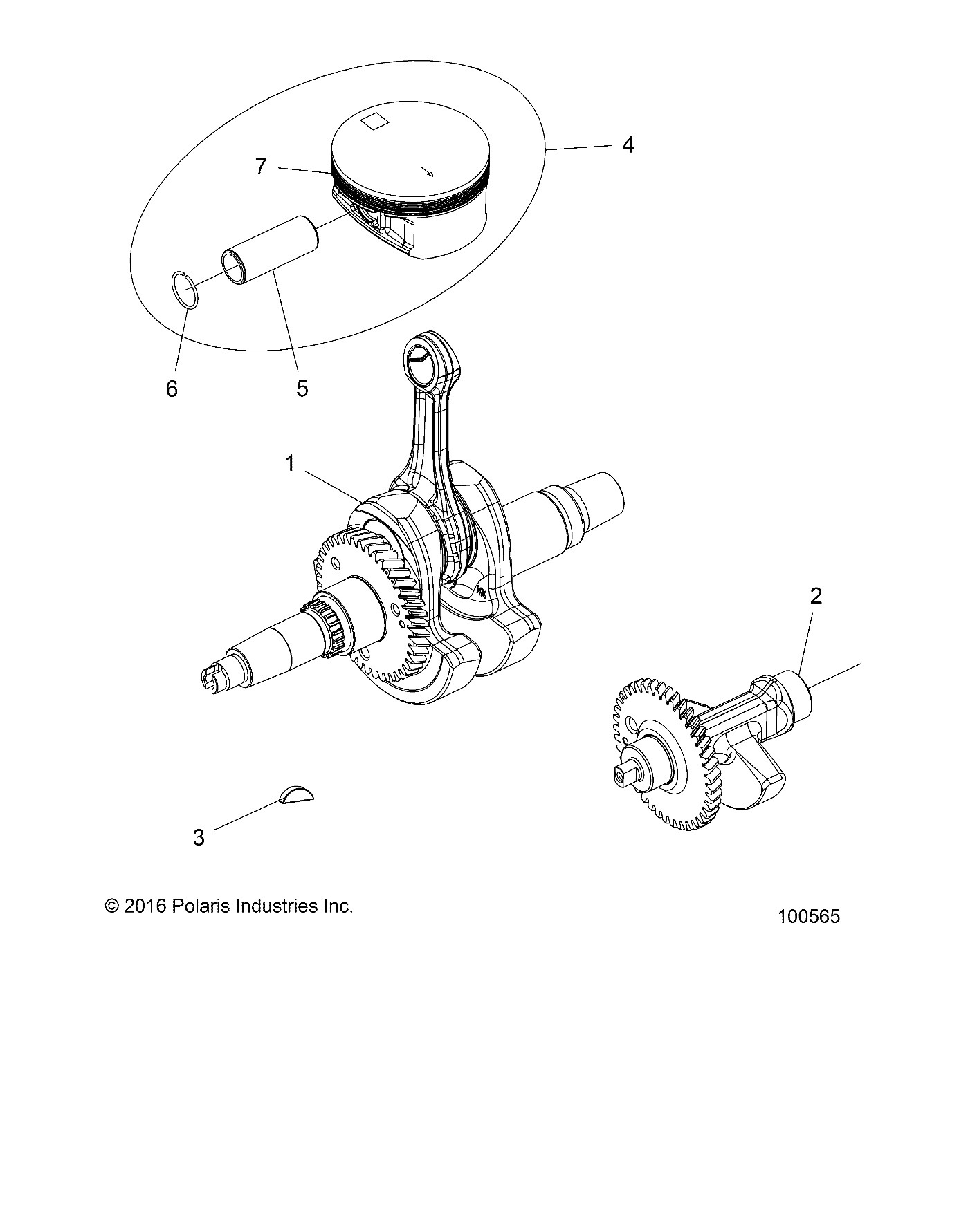 Foto diagrama Polaris que contem a peça 2204949