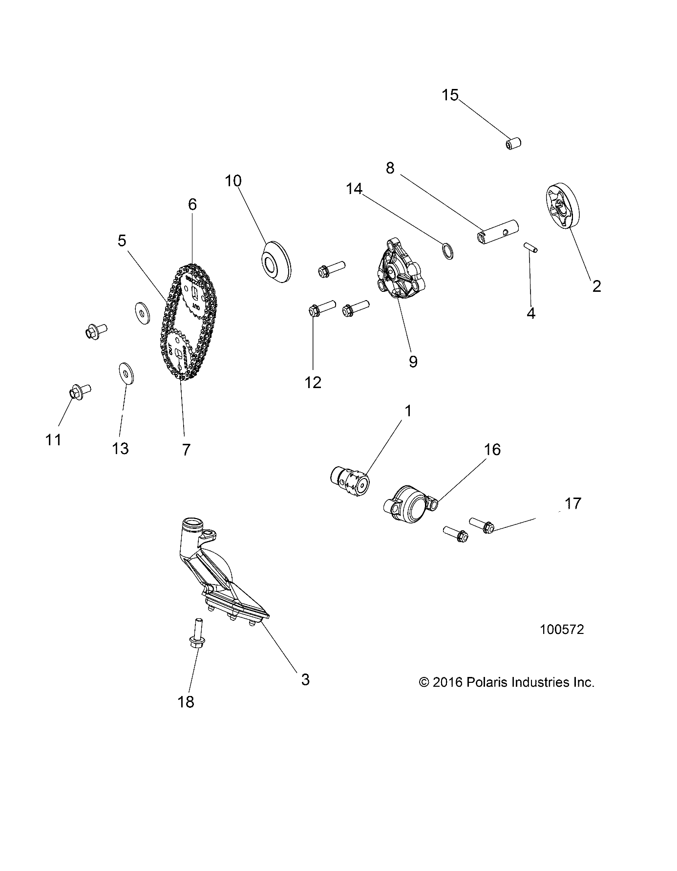 Foto diagrama Polaris que contem a peça 2521451