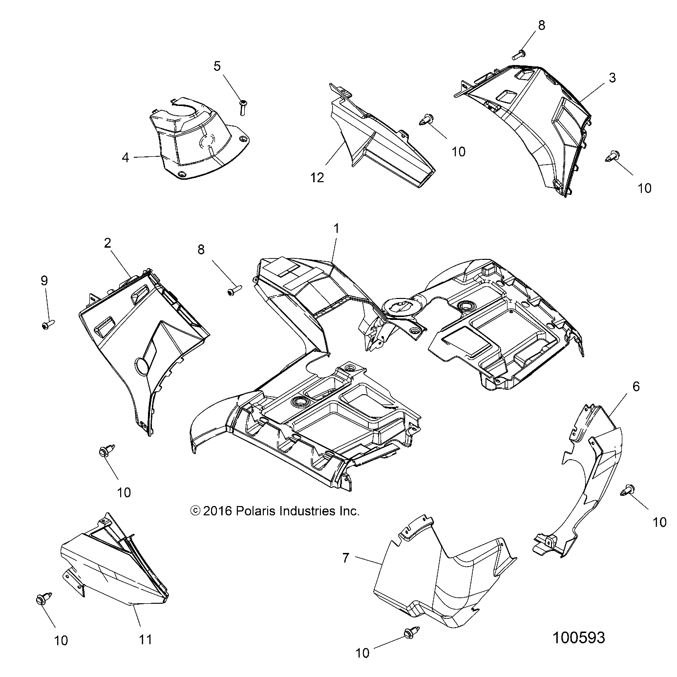 Part Number : 5435827-689 COVER-FRONT VELOCITY BLUE