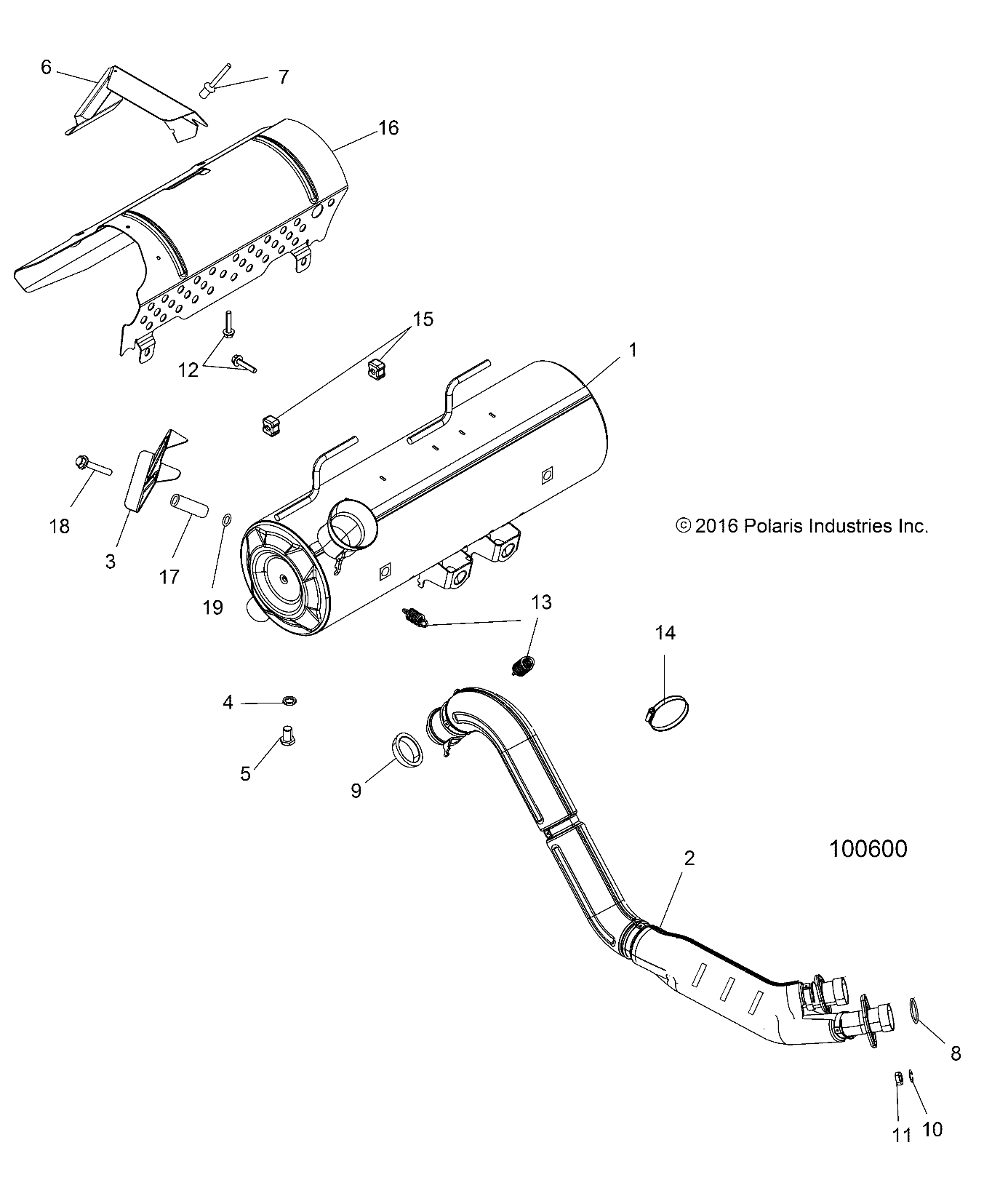 Part Number : 1263071 TWIN EXHAUST PIPE ASSEMBLY