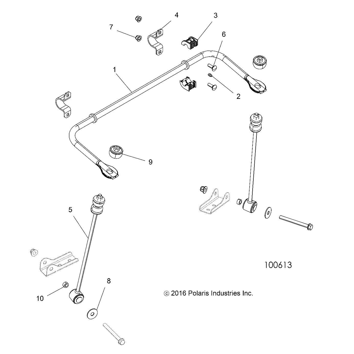 Foto diagrama Polaris que contem a peça 5334945