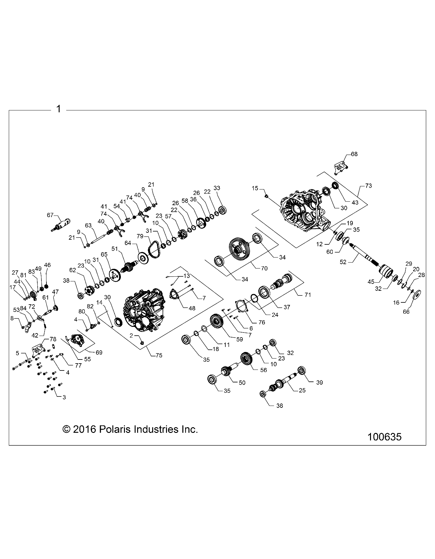 Foto diagrama Polaris que contem a peça 3235774