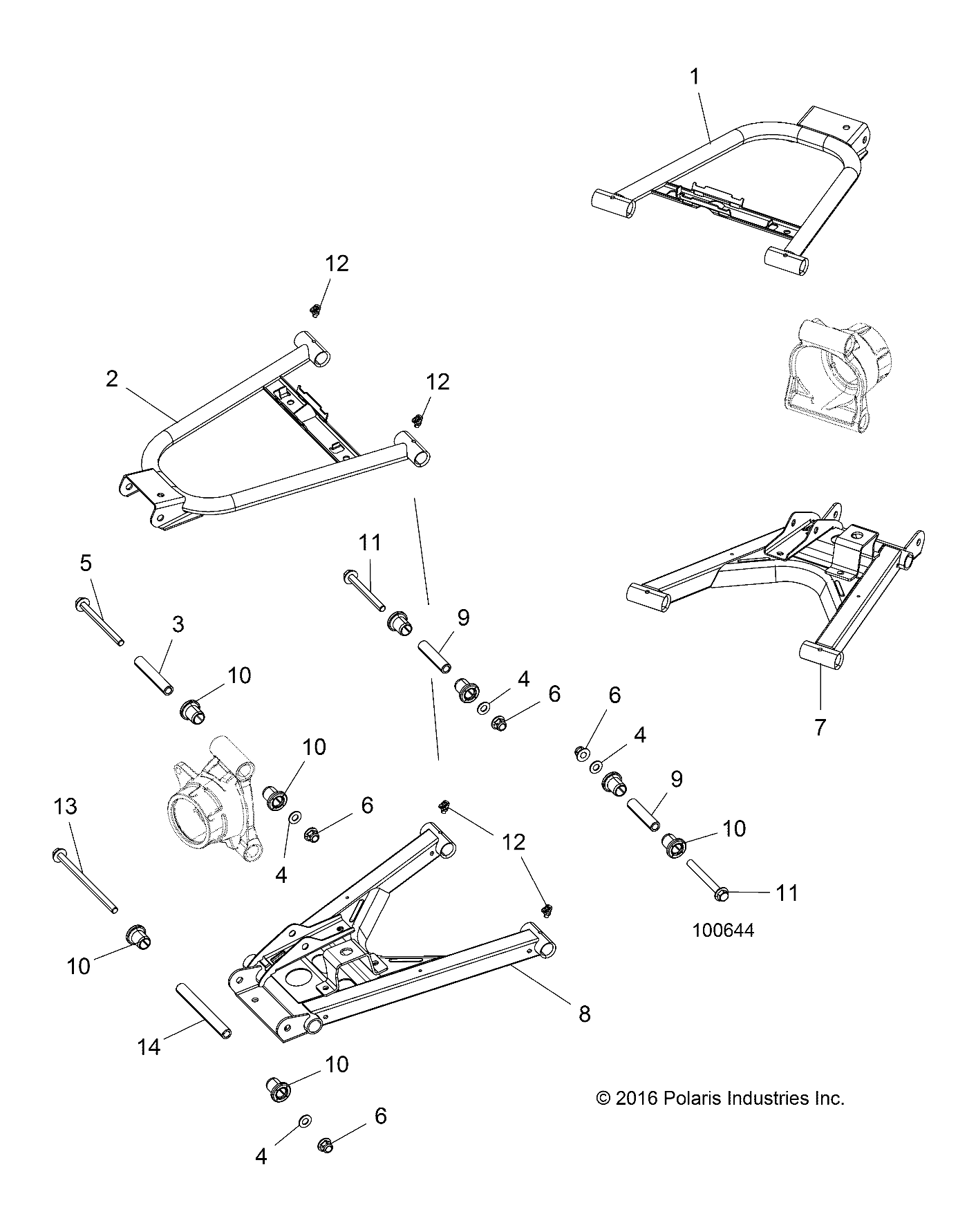 Part Number : 1018461-689 CTRL ARM WELD REAR LWR RHT VEL