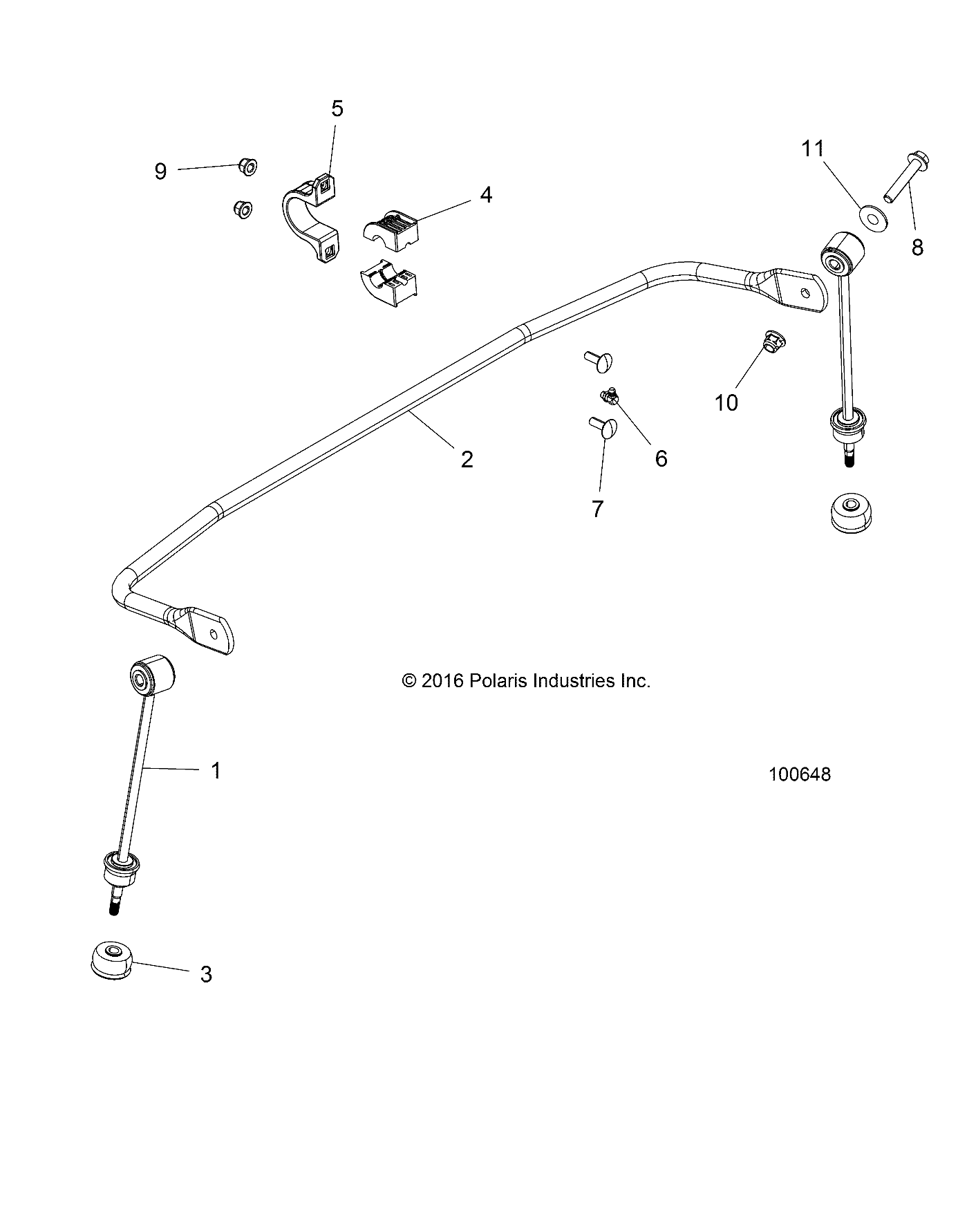 Foto diagrama Polaris que contem a peça 7520298