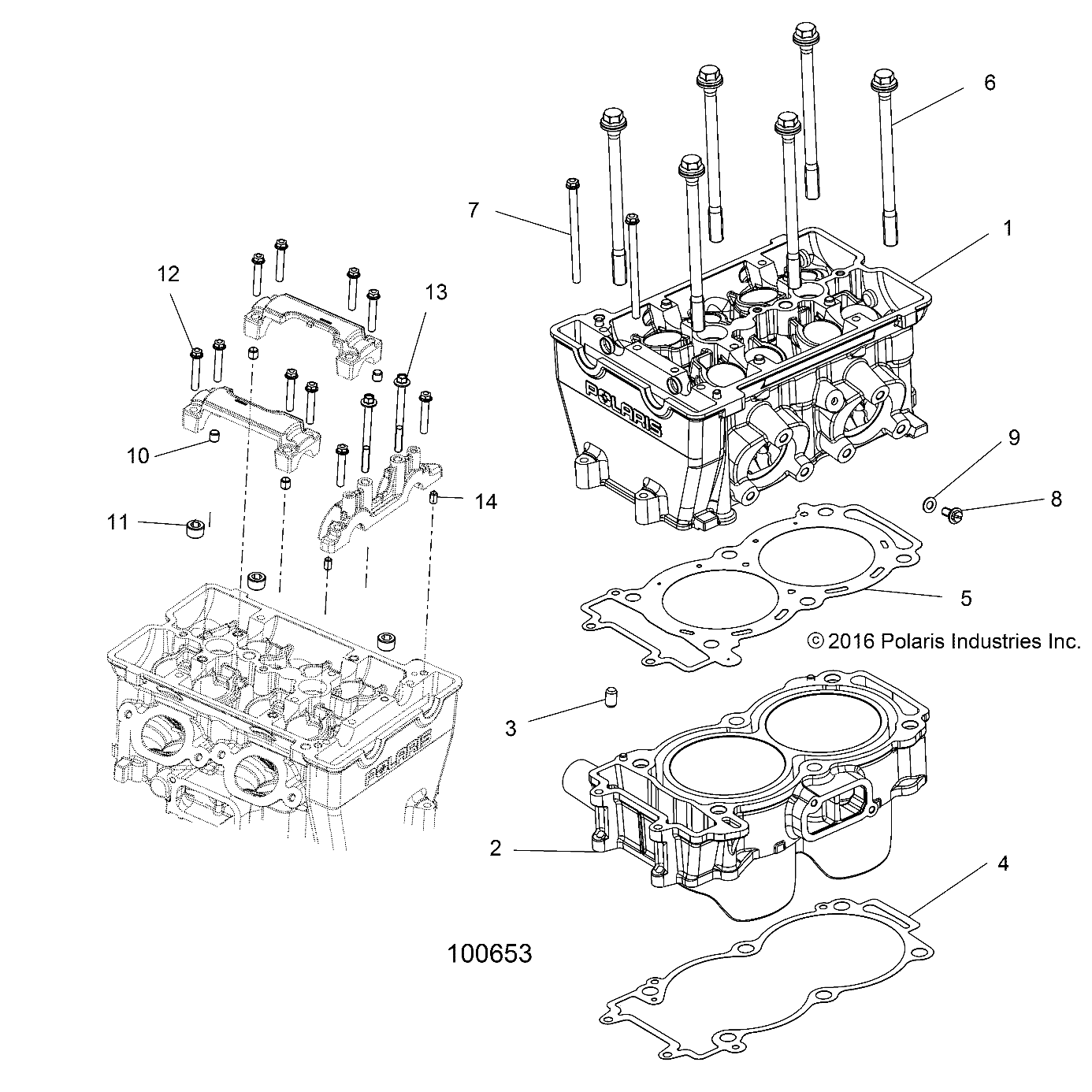 Foto diagrama Polaris que contem a peça 7519123