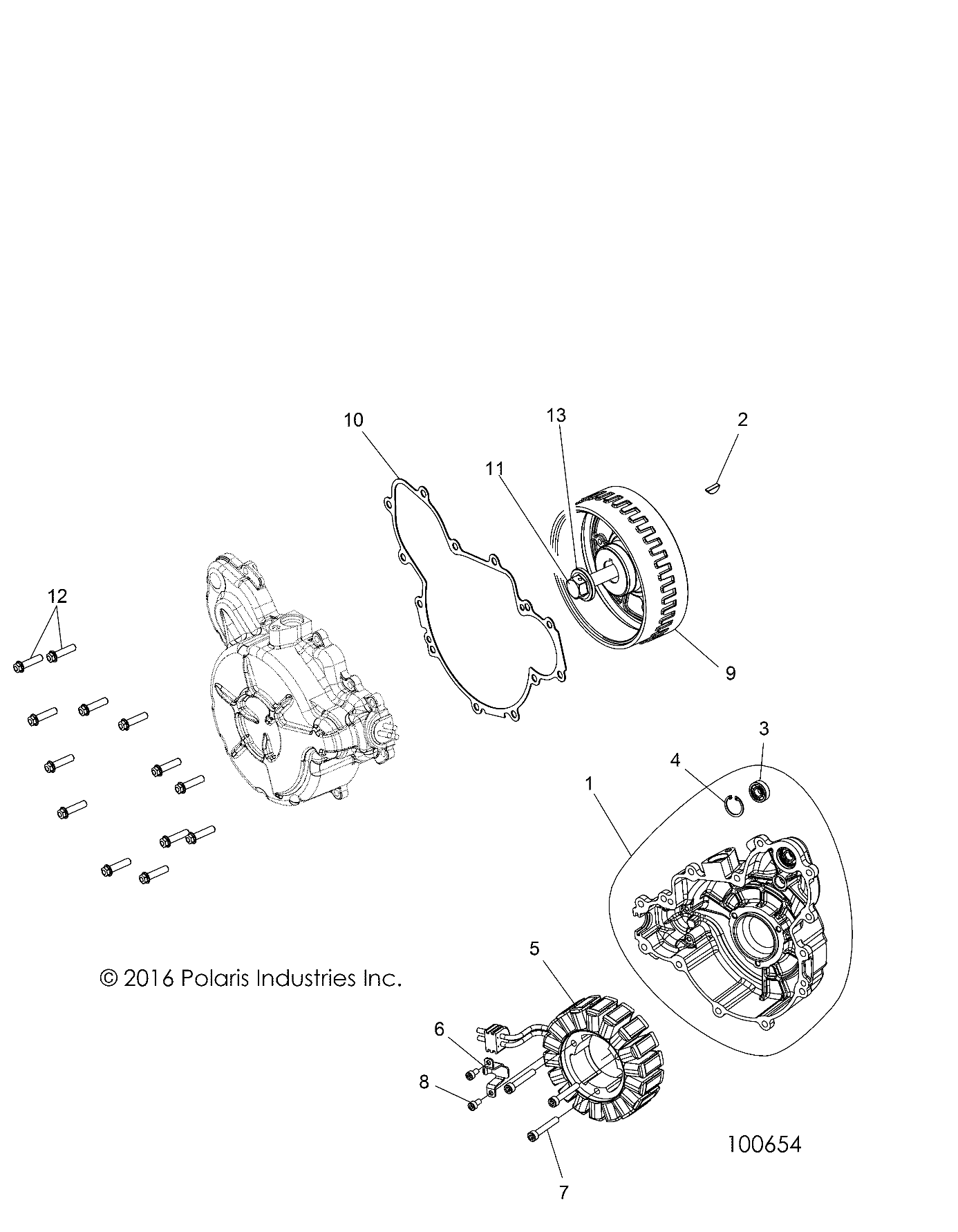 Foto diagrama Polaris que contem a peça 4014688