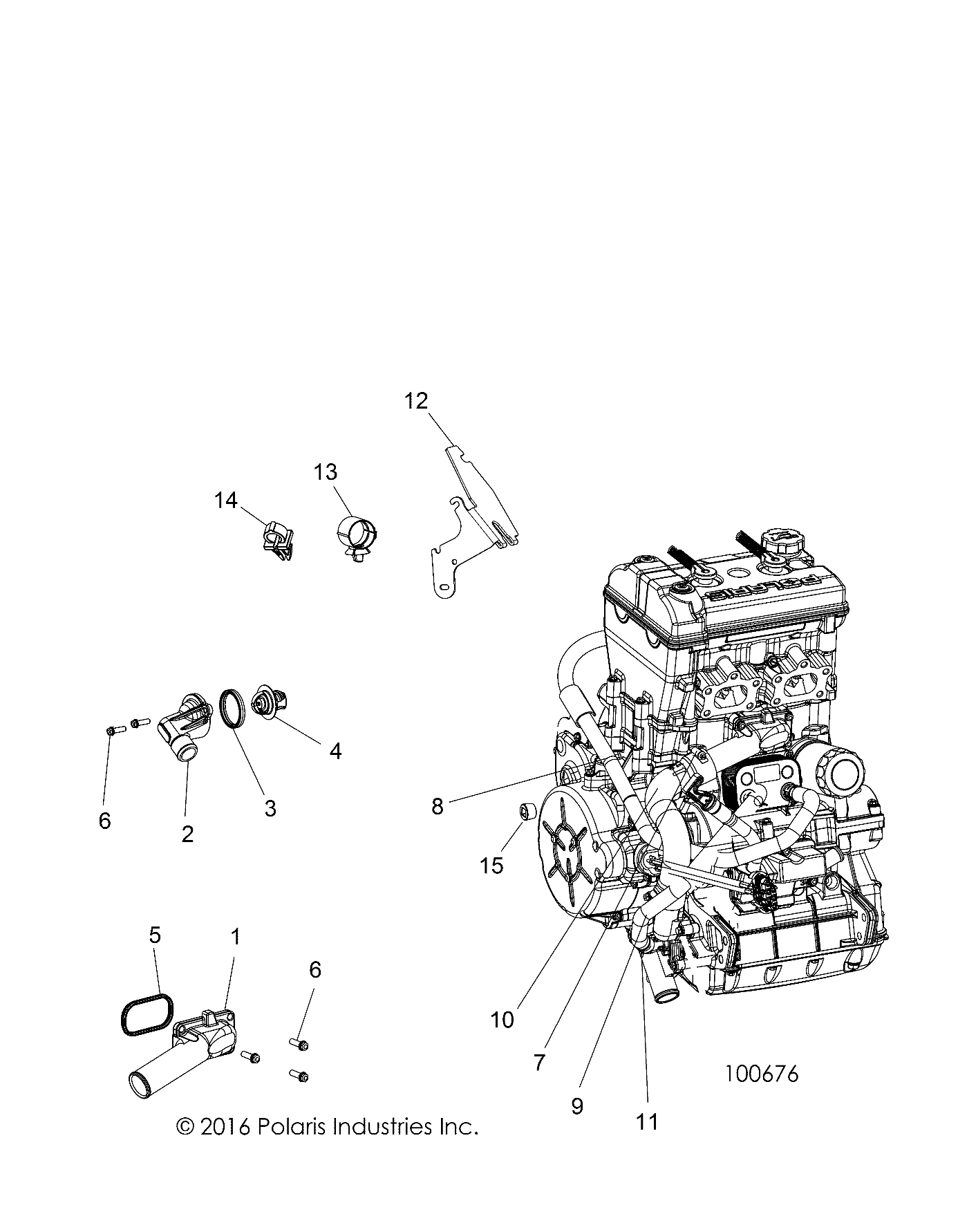 Foto diagrama Polaris que contem a peça 5414208