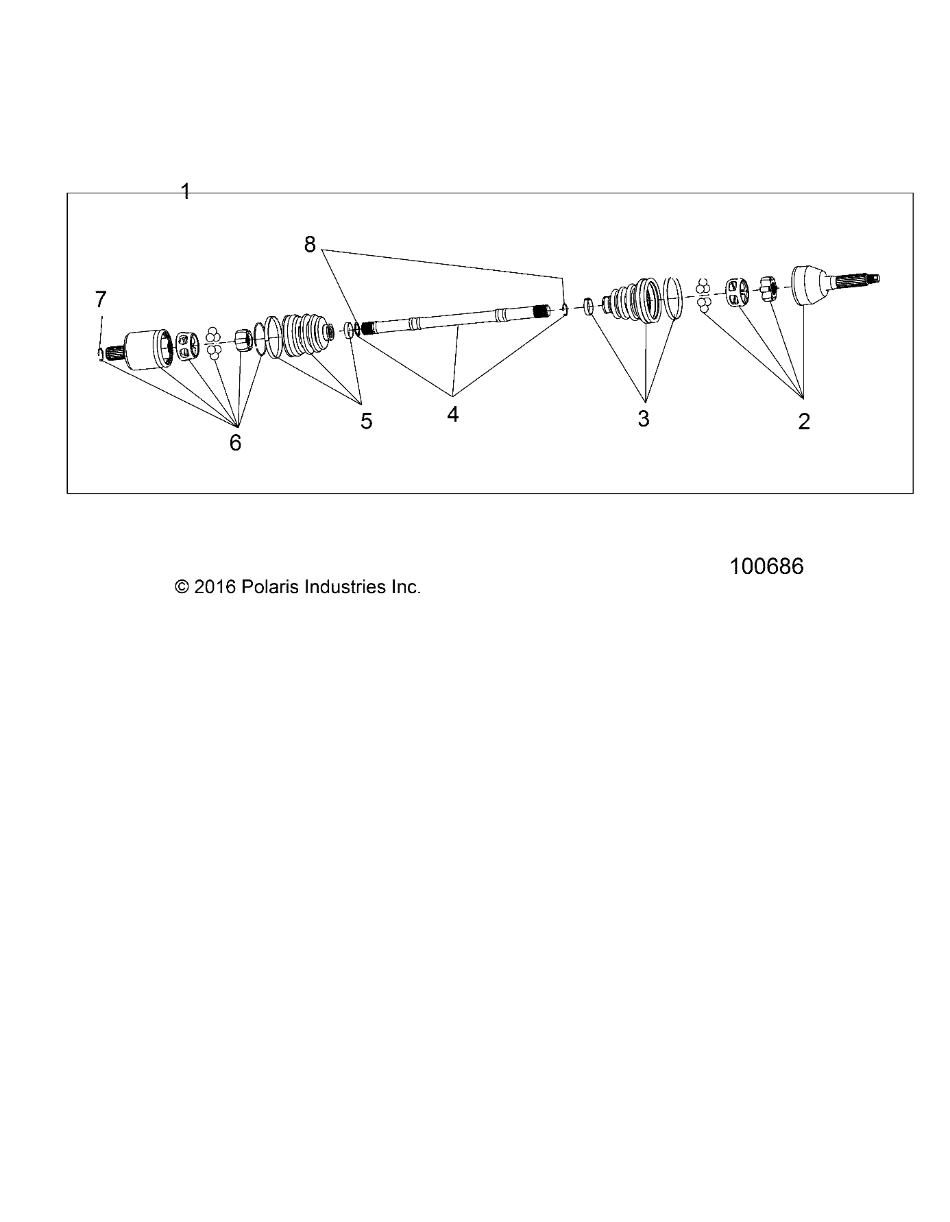 Foto diagrama Polaris que contem a peça 3235936