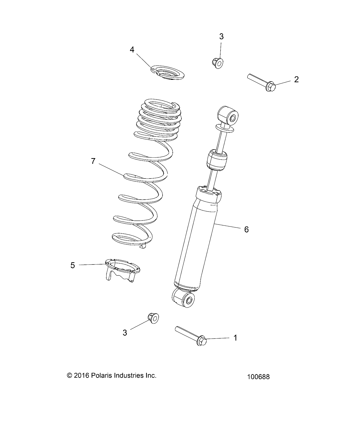 Foto diagrama Polaris que contem a peça 7518561