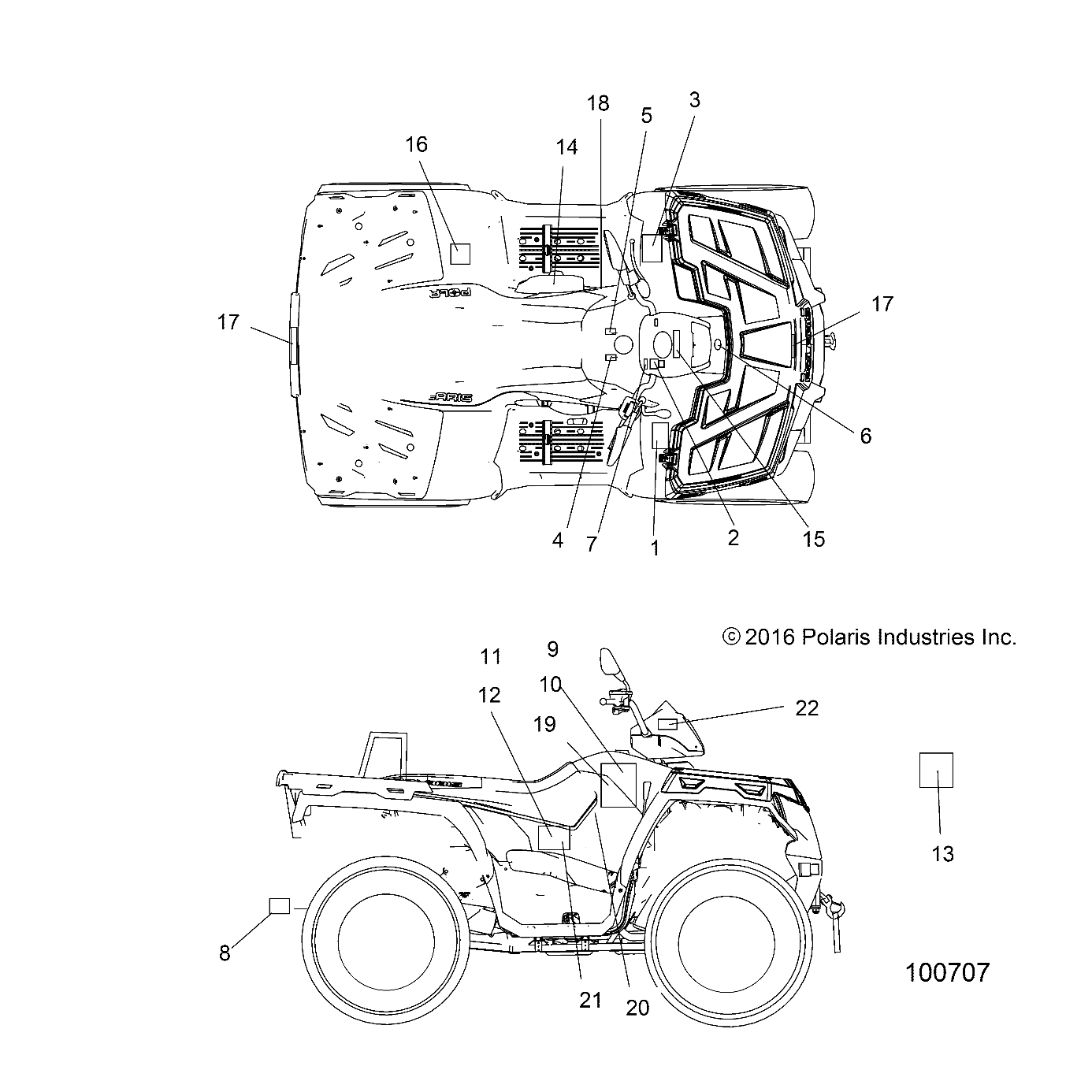 Part Number : 7185226 DECAL-GREASING POINTS TRC X11