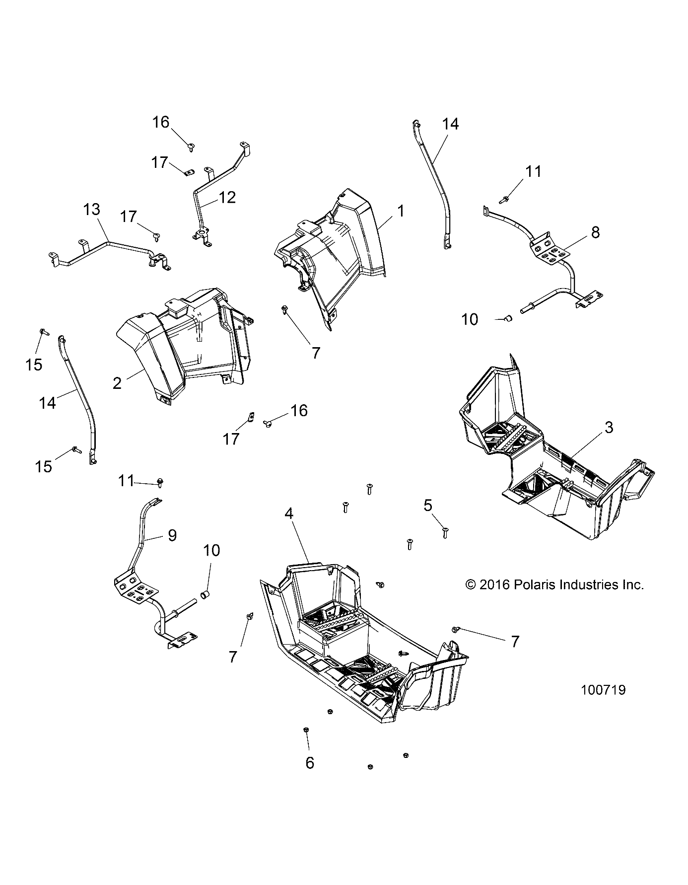 Part Number : 5450713-599 CAB-REAR UTE LH HDPE WHT LHTNG