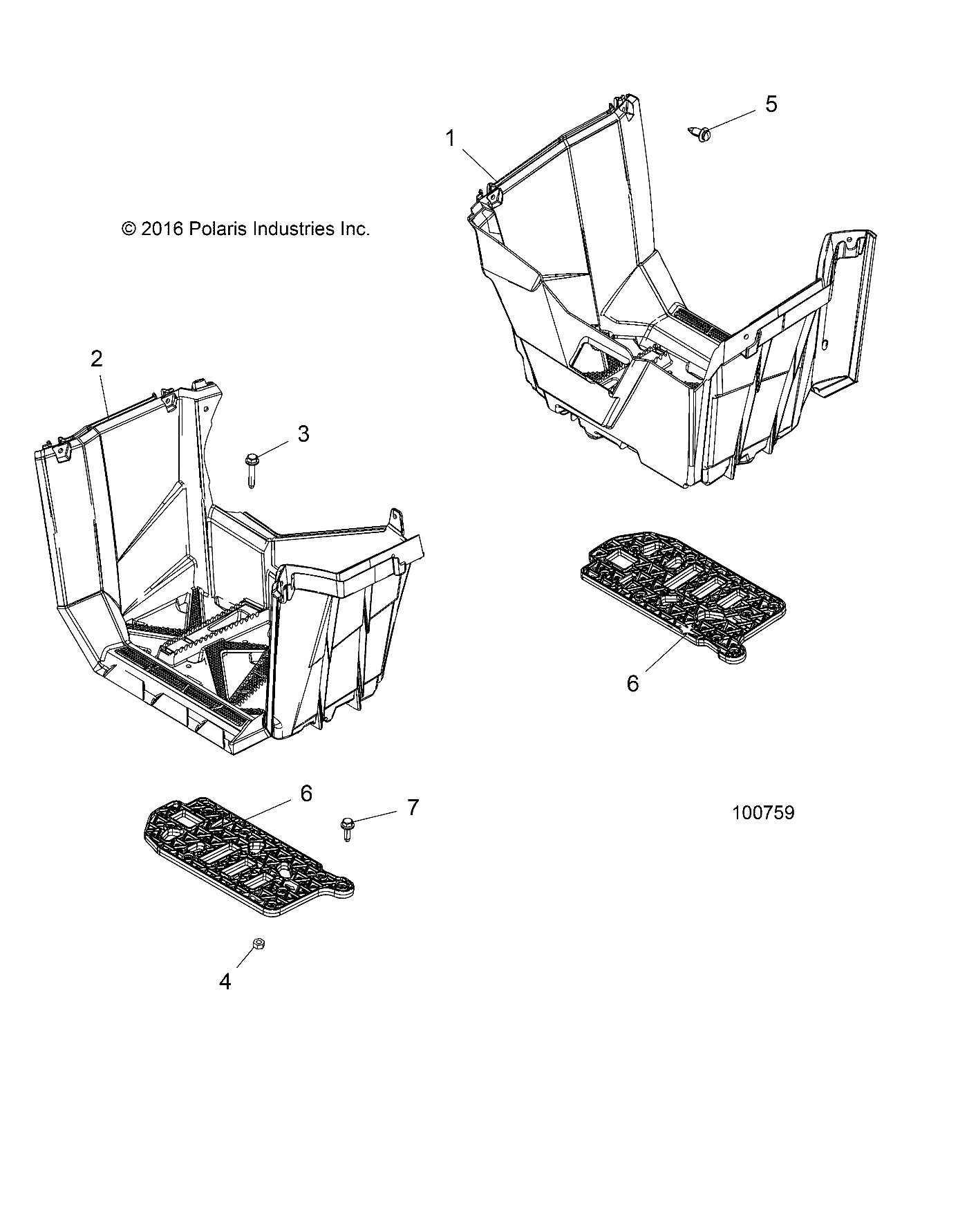 Part Number : 5453787 FOOTPAD SUPPORT  RIGHT