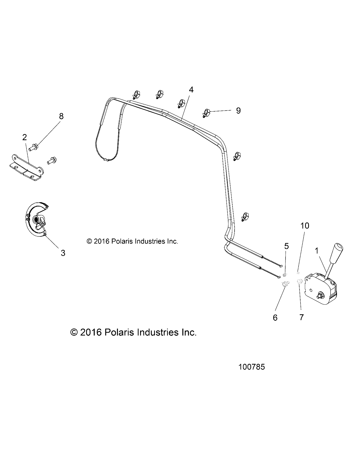 Part Number : 7082255 CABLE-F/N/R SHIFT