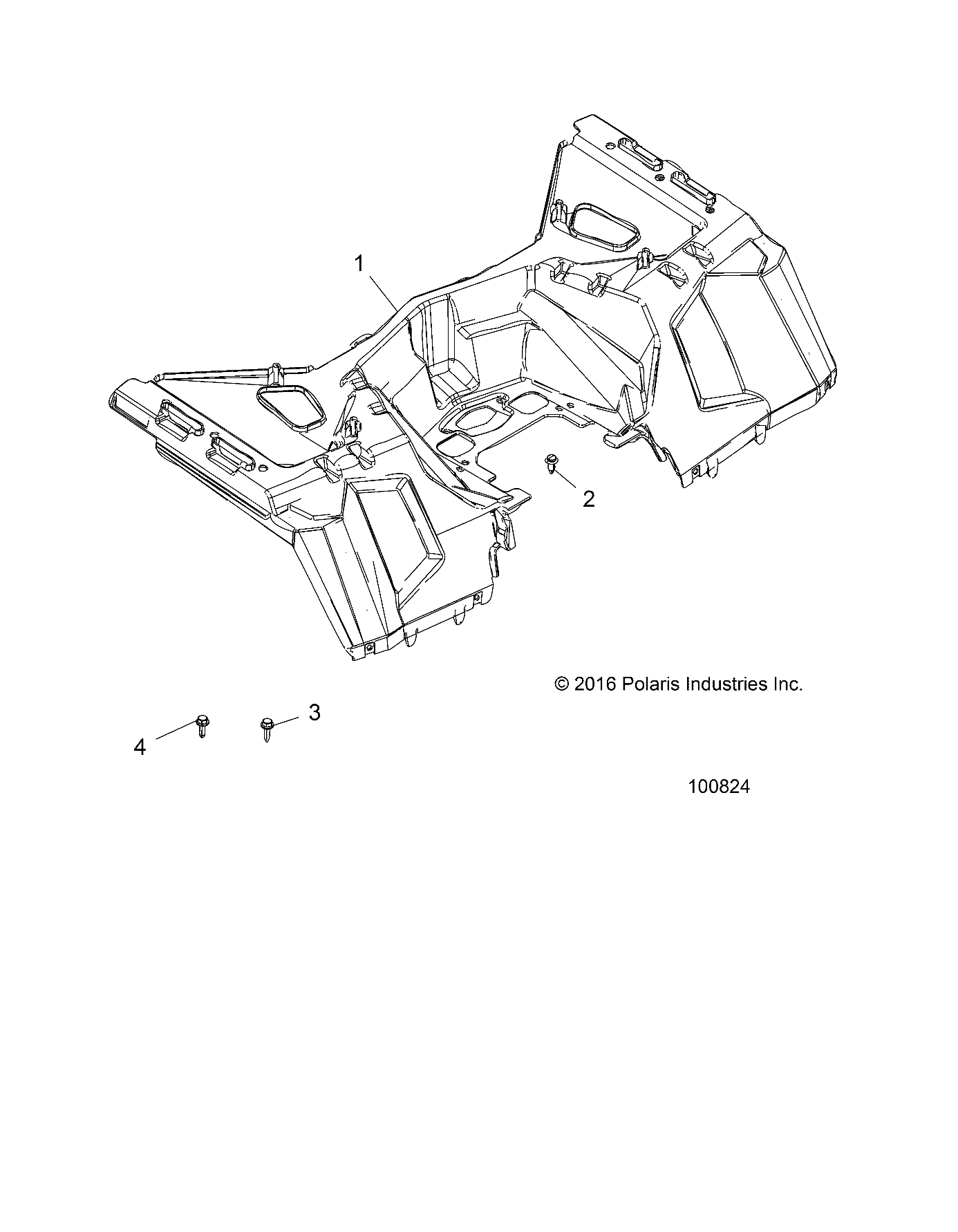 Foto diagrama Polaris que contem a peça 2636695-710