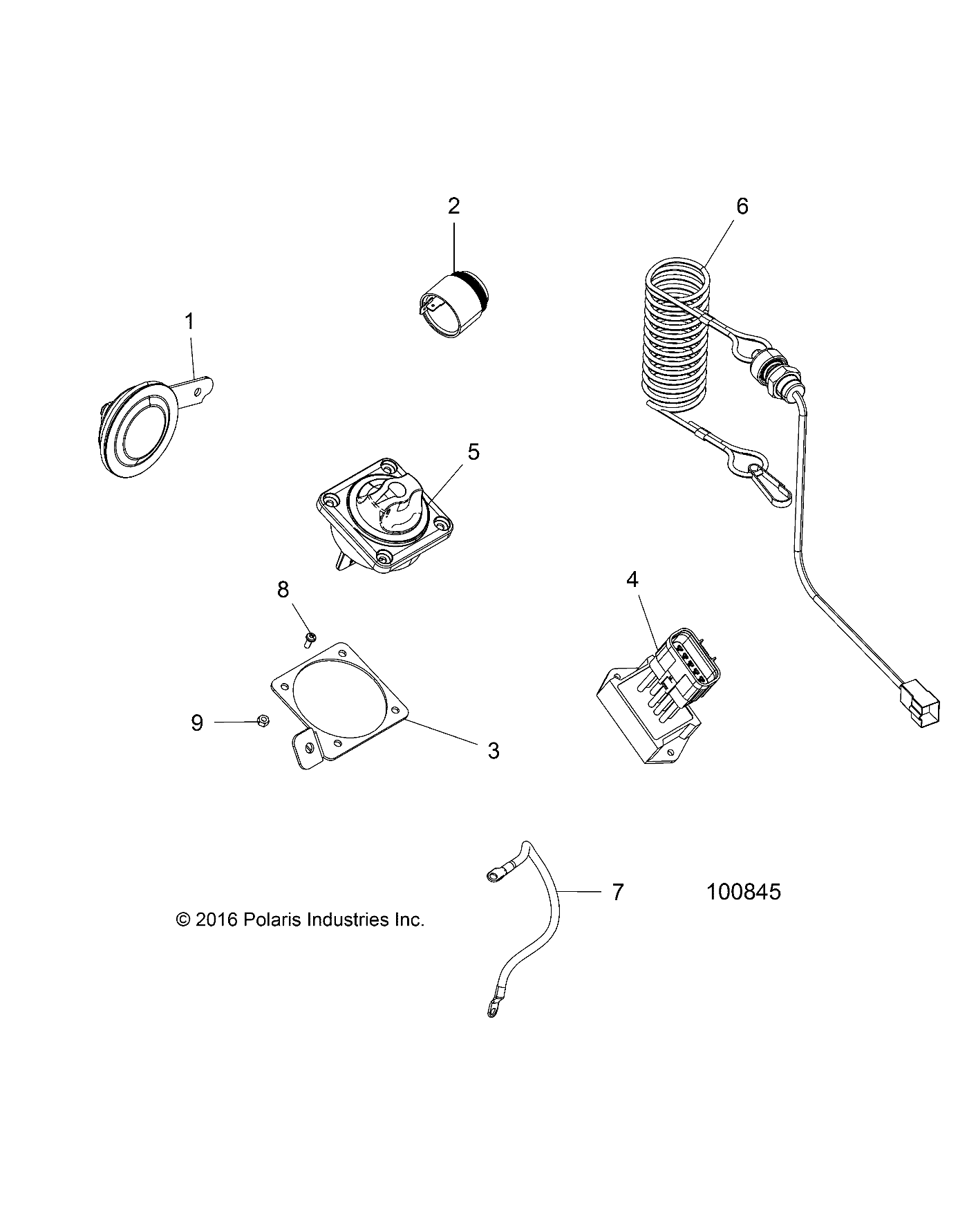 Foto diagrama Polaris que contem a peça 4013211