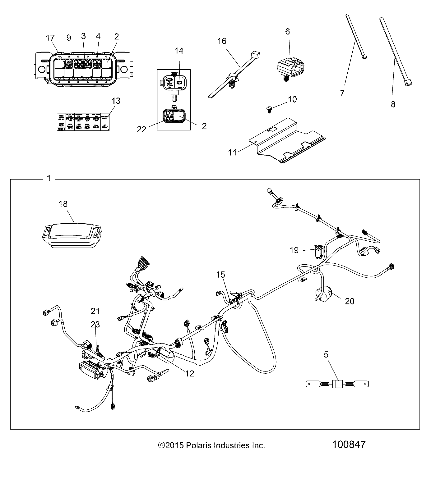 Part Number : 2413658 HARN-MAIN MY17 SCRM ETC TRC/EU